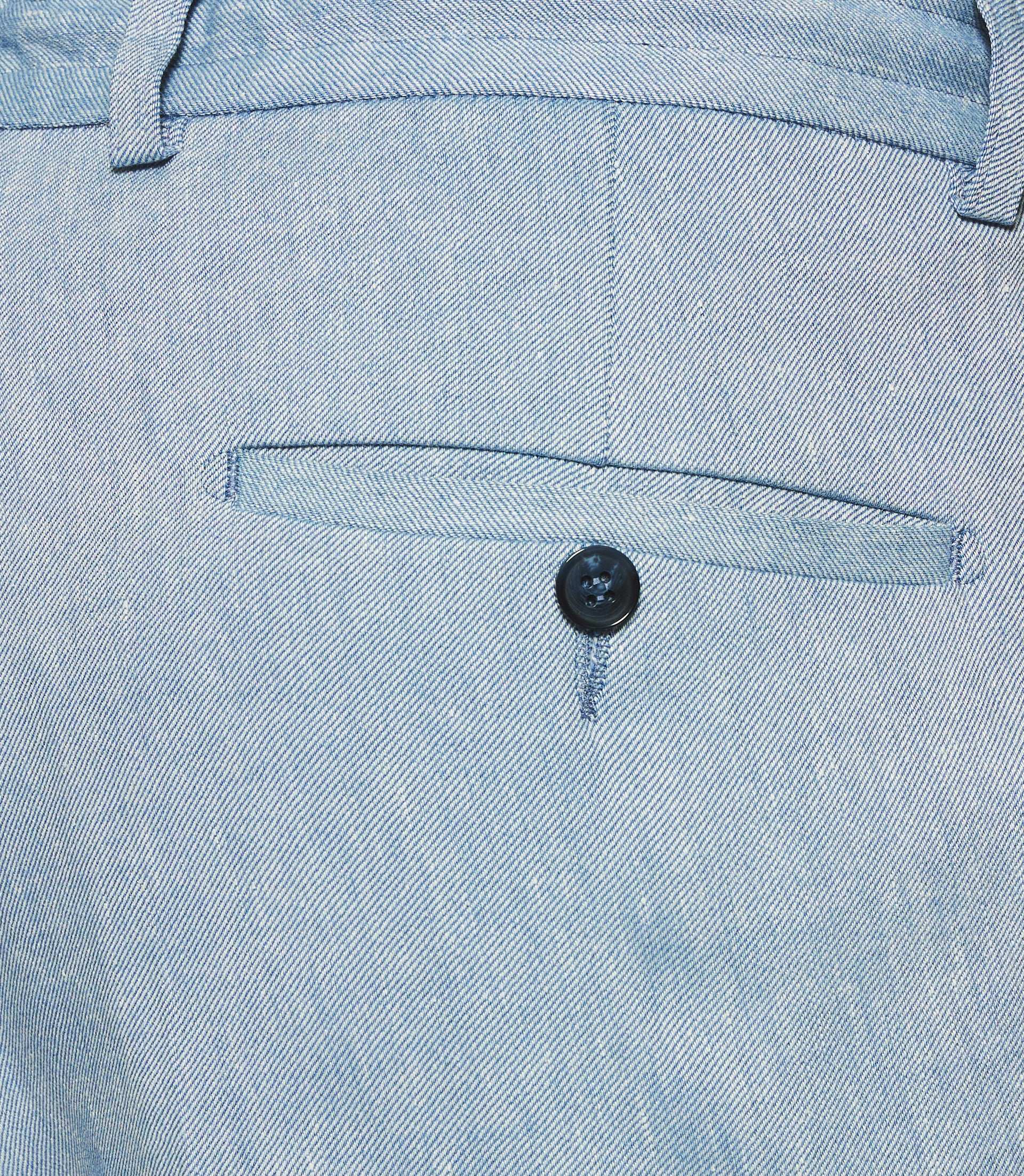 Pantalon ville en lin bleu ciel BALICIO - Image 4
