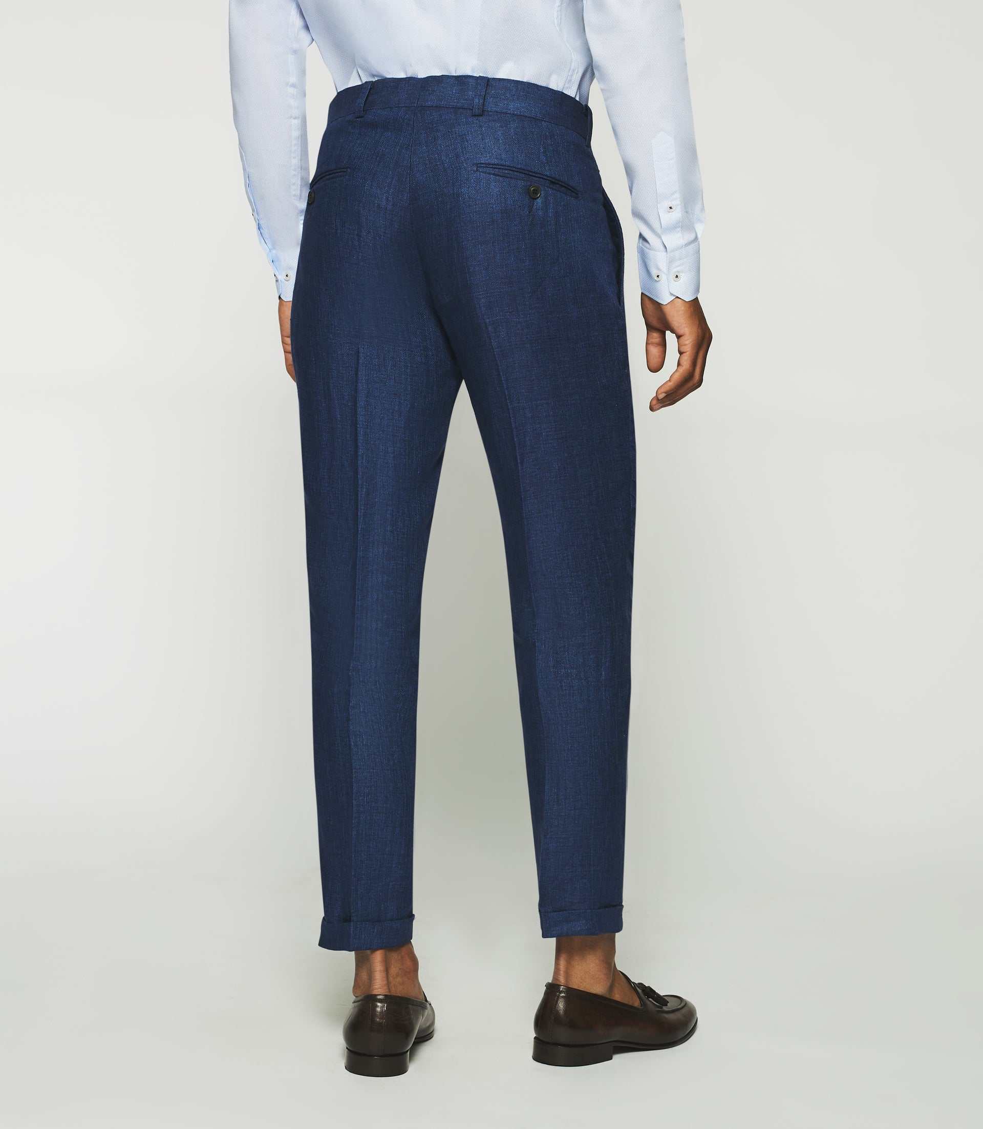 Pantalon séparable en lin marine BCHANCE - Image 4