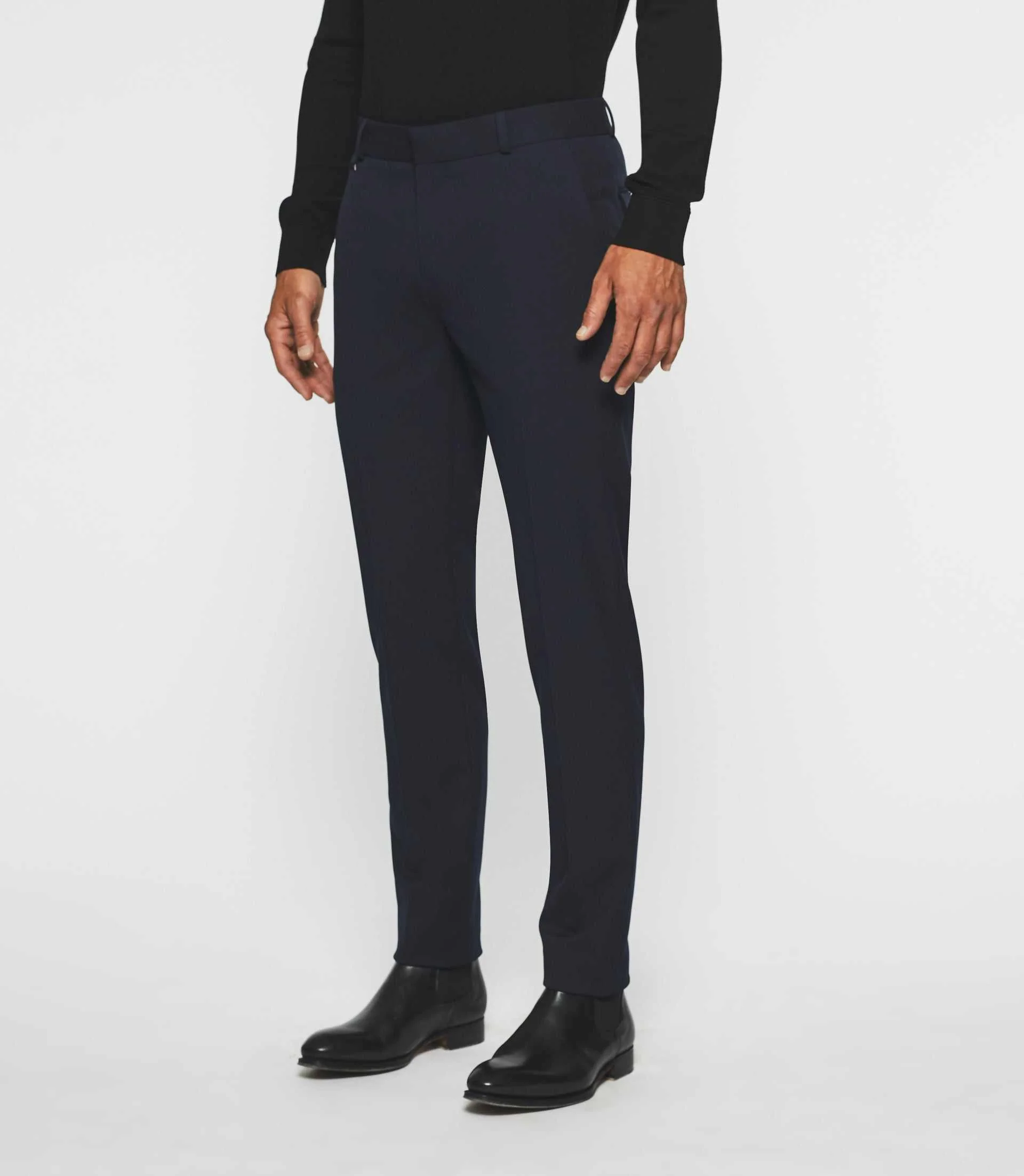 Pantalon ville uni bi-stretch marine FAOR - Image 5