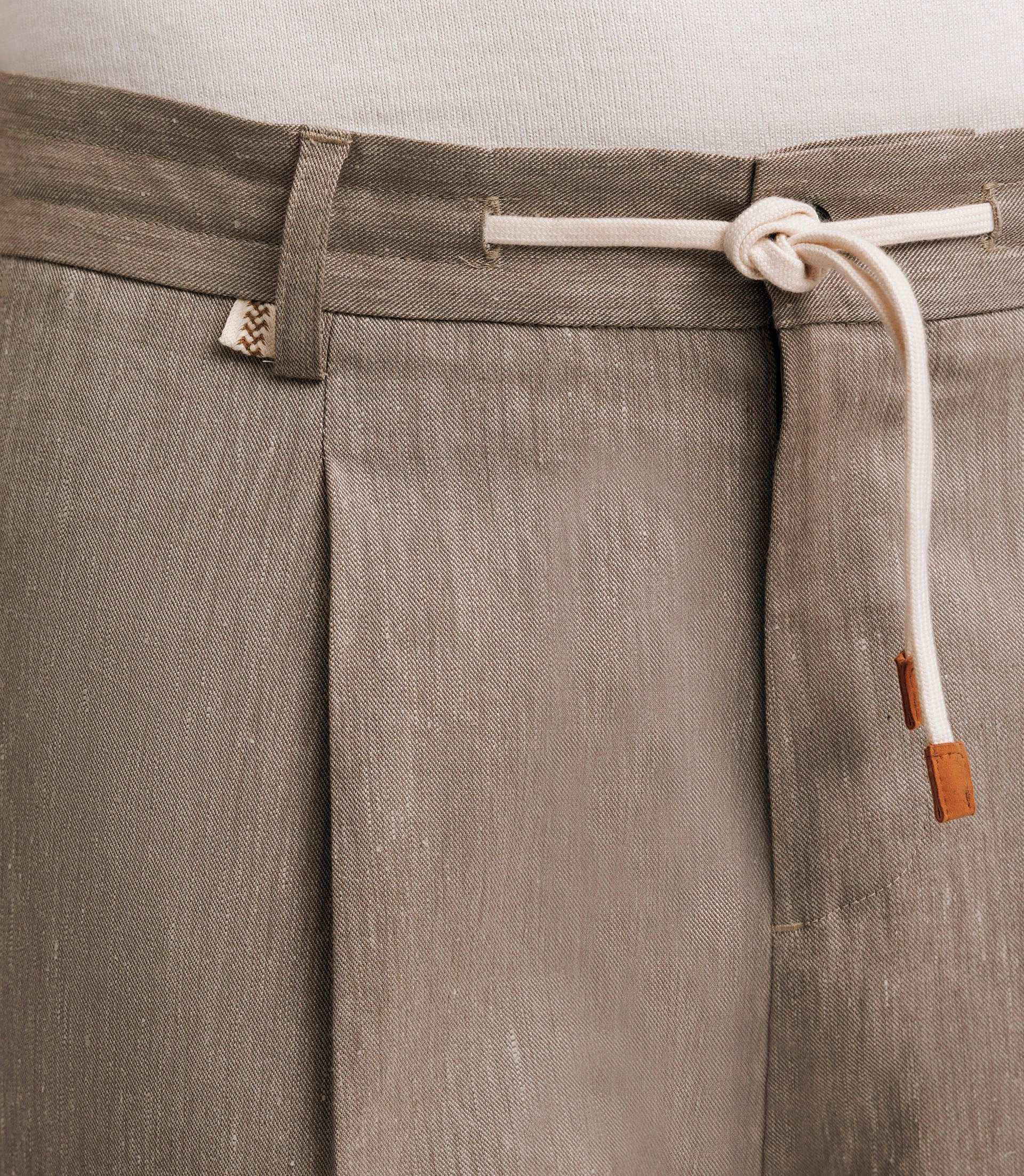 Pantalon ville avec cordon taupe - Image 4