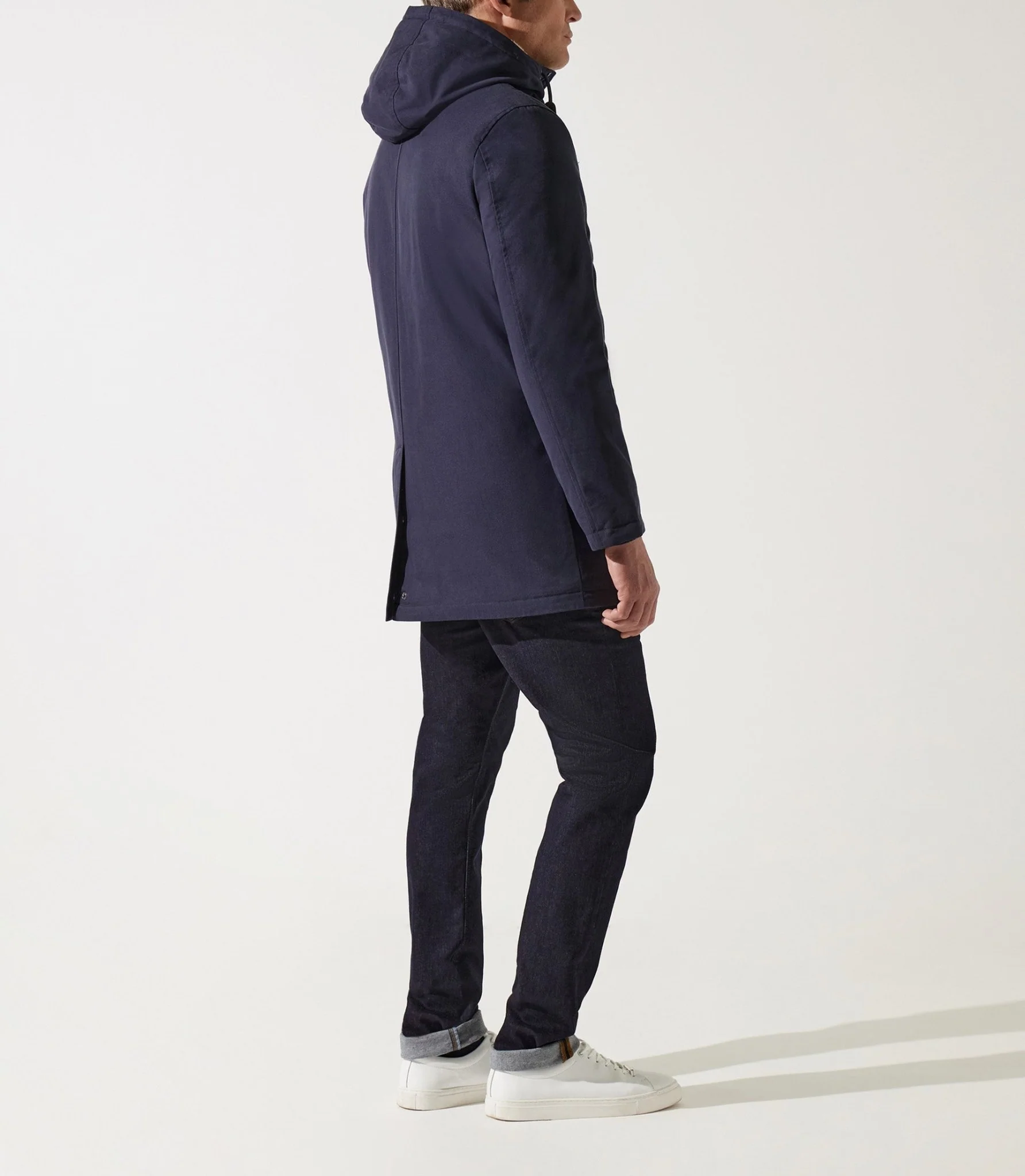 Parka longue à capuche marine MANCHESTER - Image 6