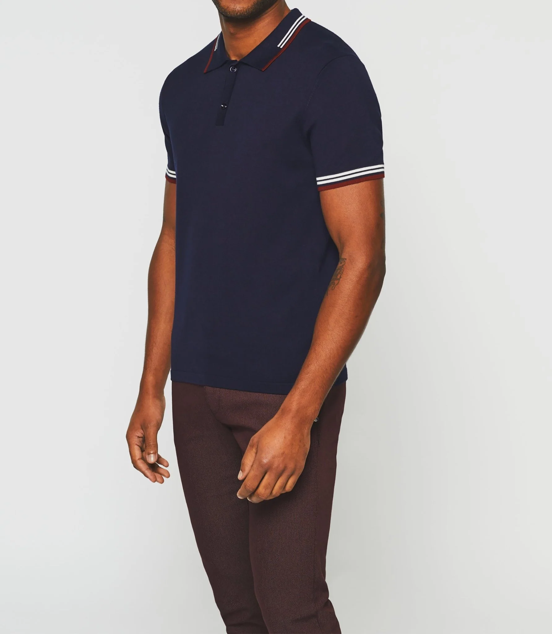 Polo manches courtes marine "Gerald" - Image 3