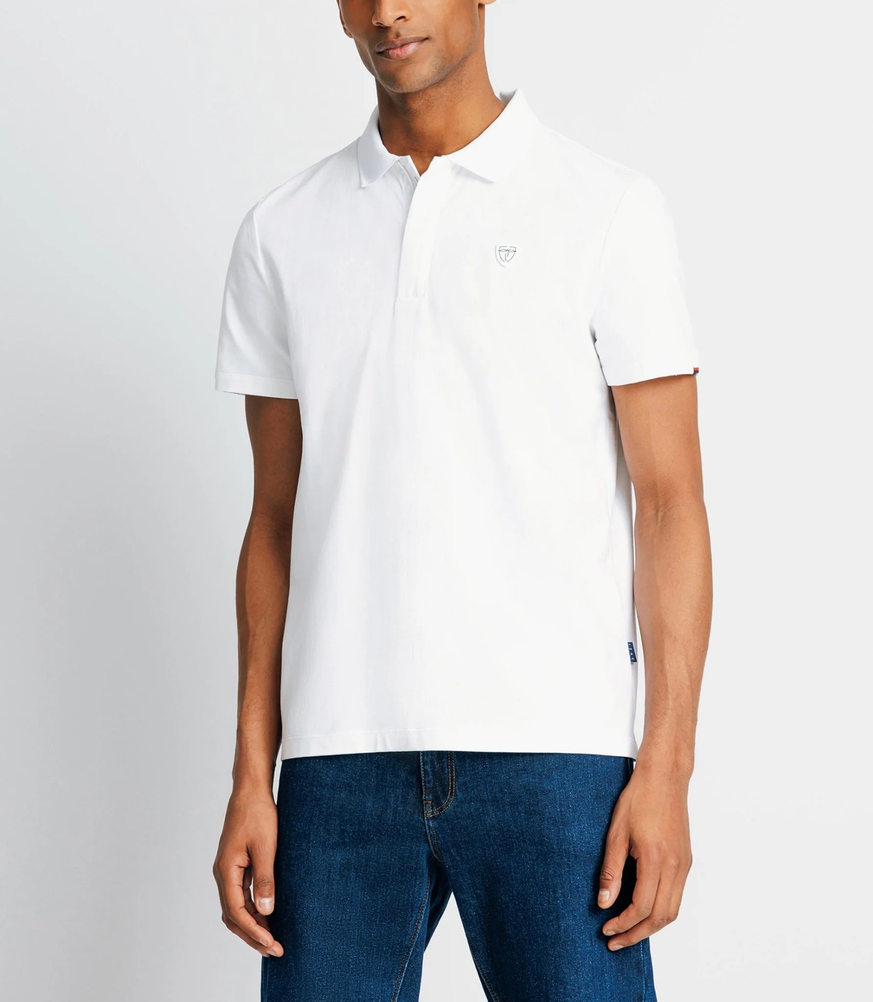 Polo avec patch blanc - Image 2