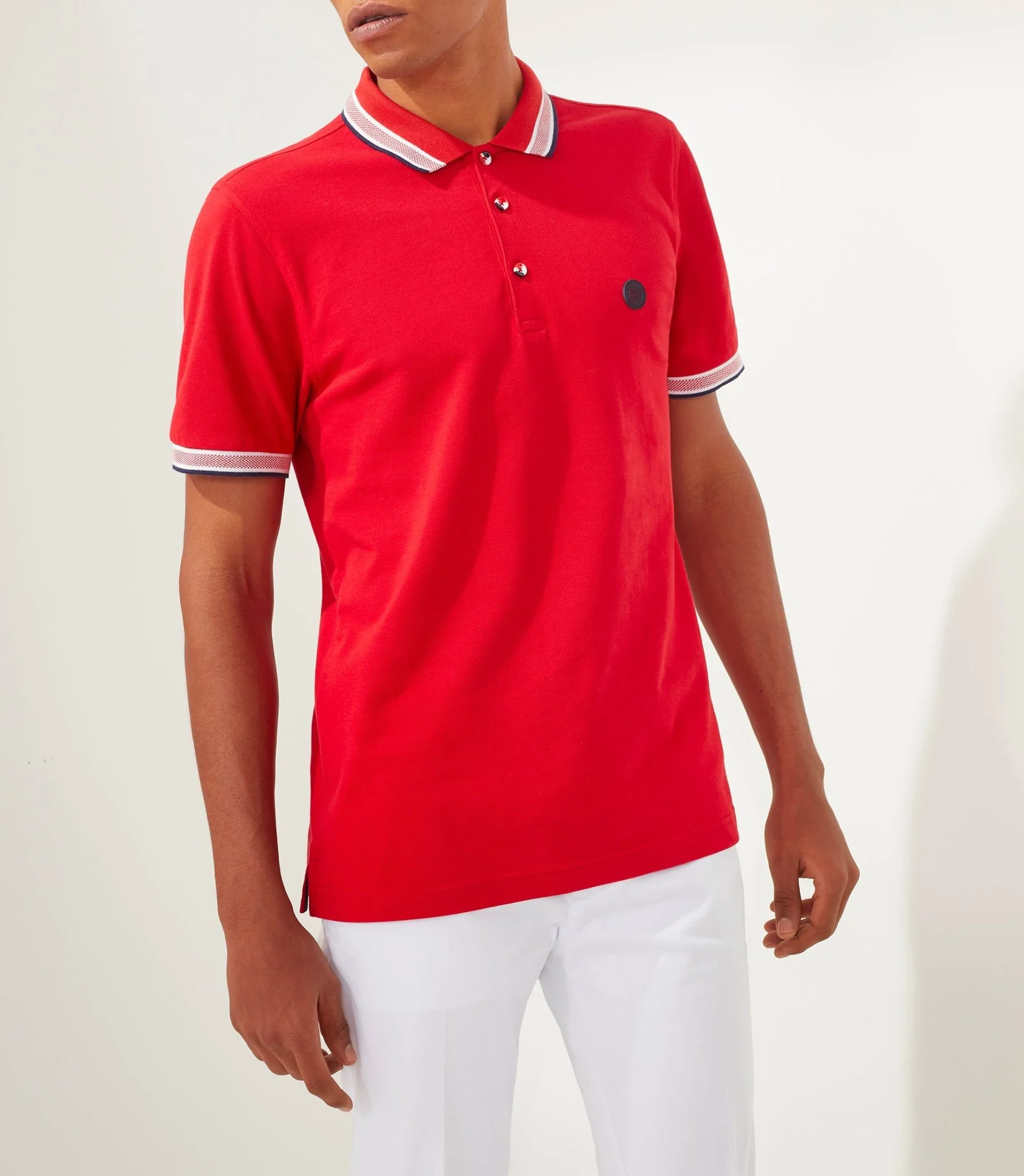 Polo rouge "Macro" - Image 3