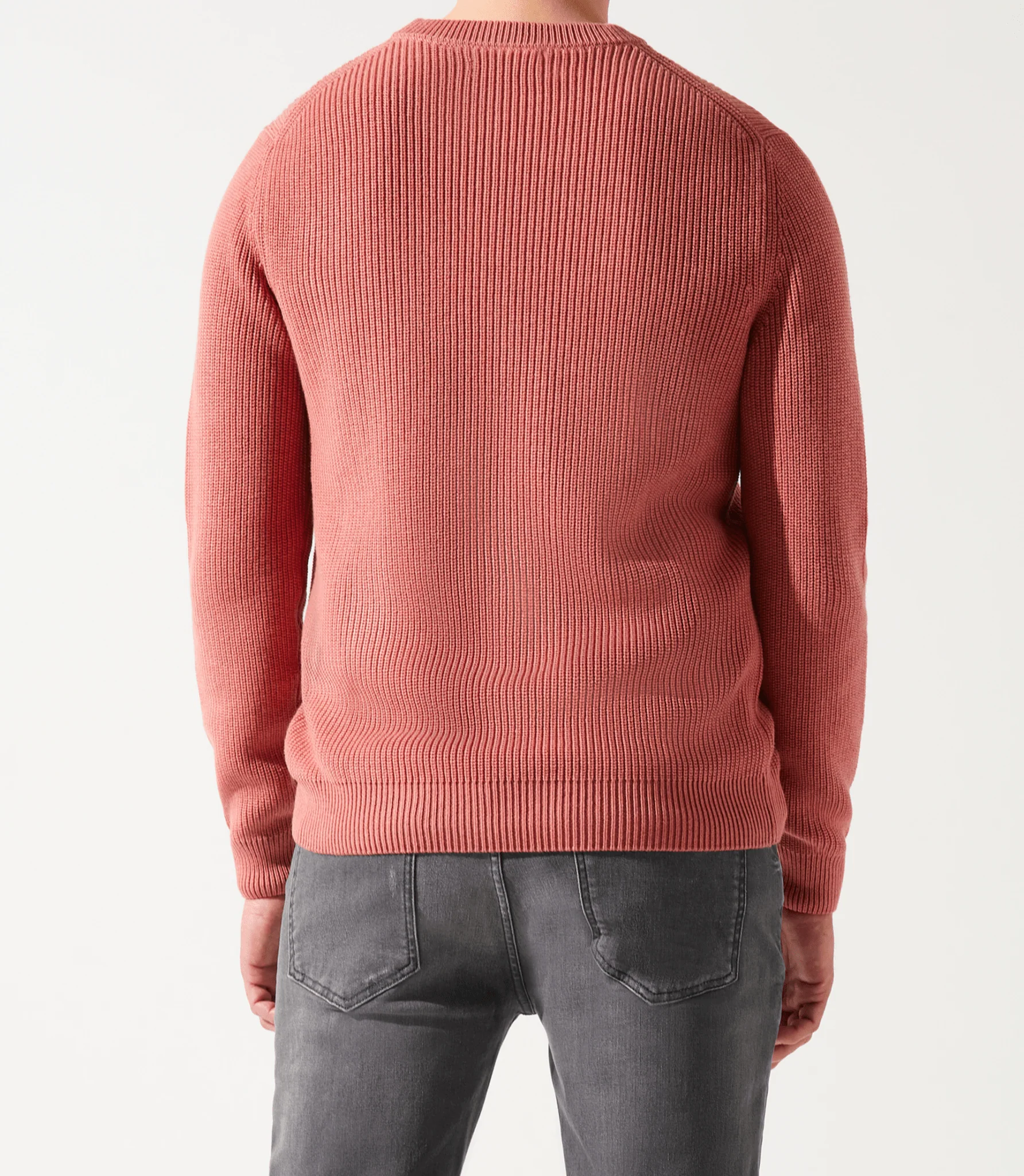 Pull col rond rose vieilli - Image 4