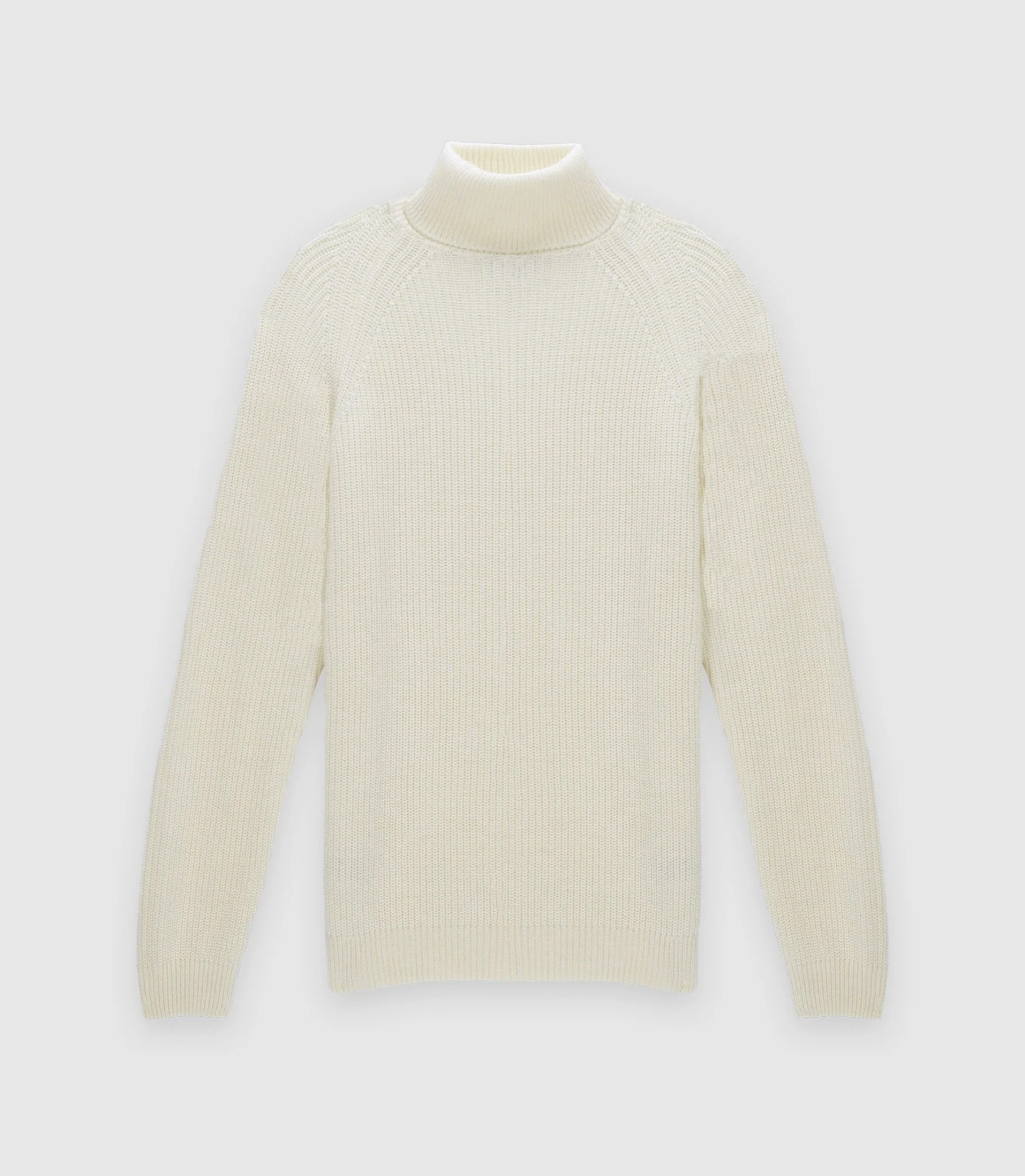 Pull col roulé écru