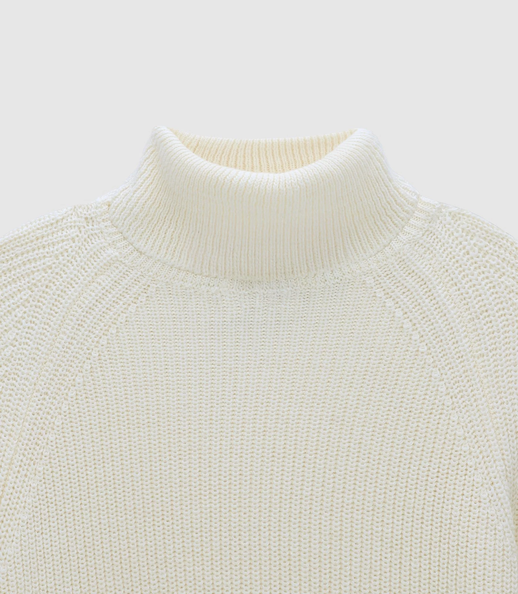 Pull col roulé écru - Image 2