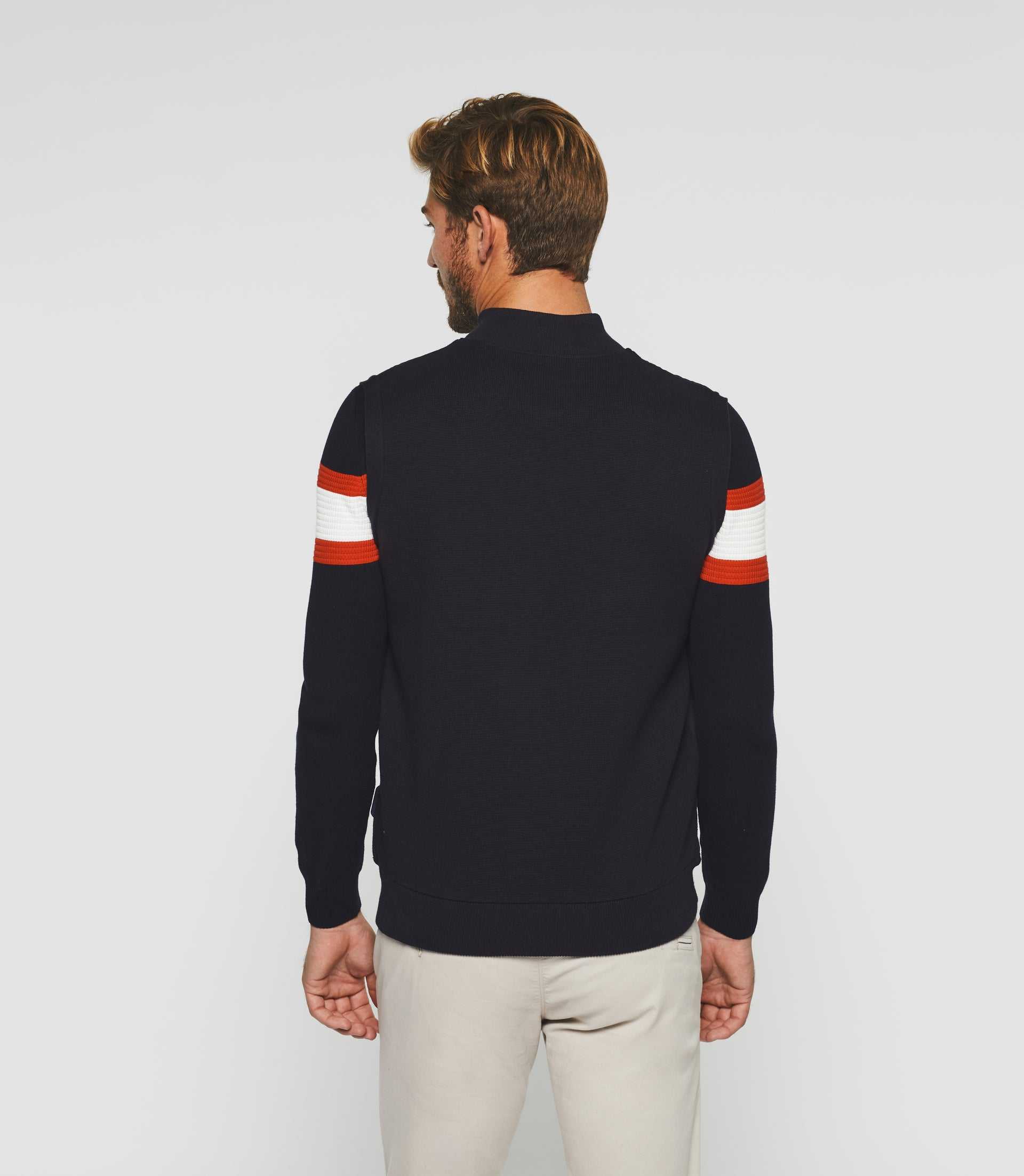 Veste zippée sans manches marine "Swdjibrill" - Image 2