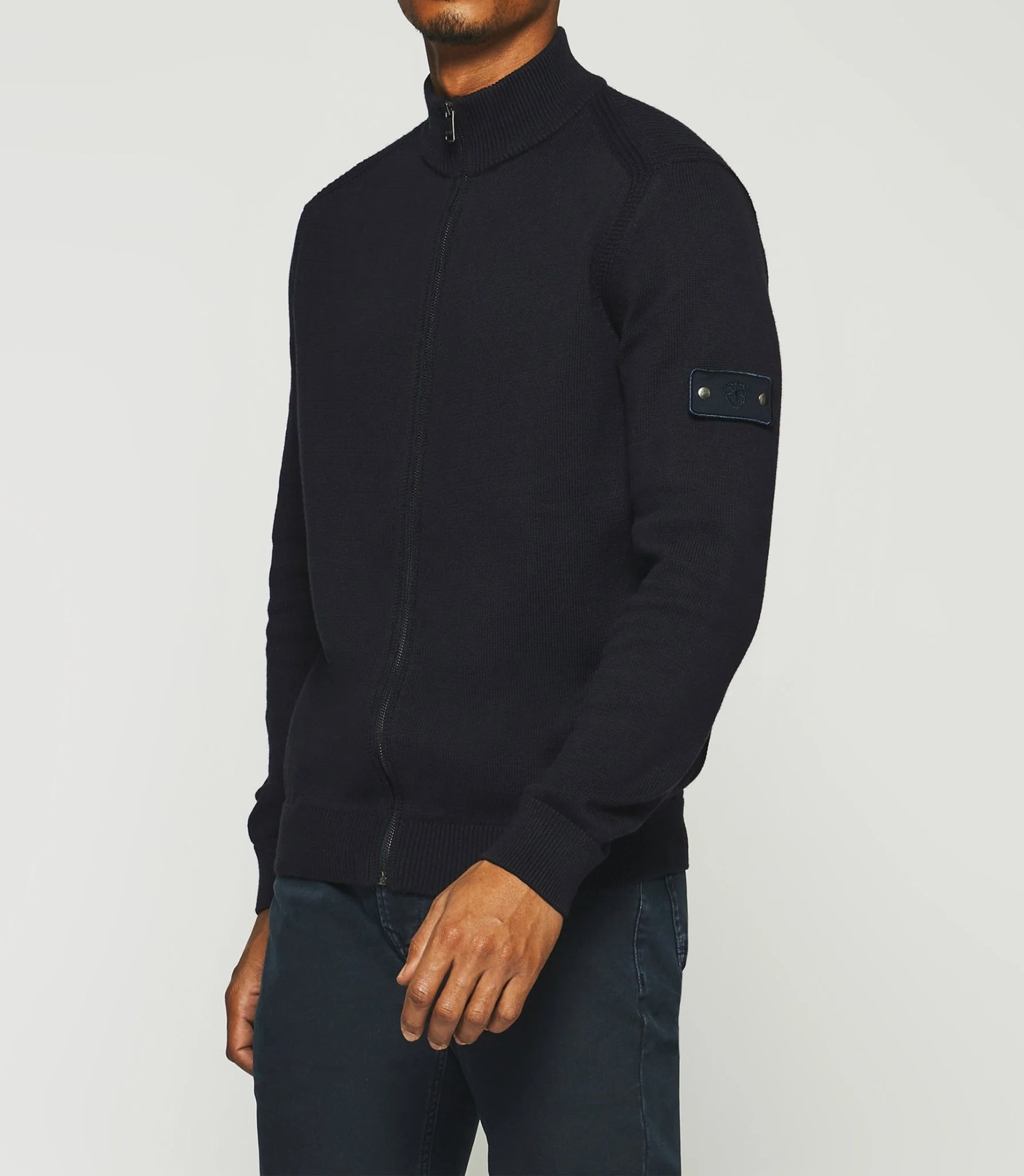Gilet zippé col montant marine DAN - Image 2