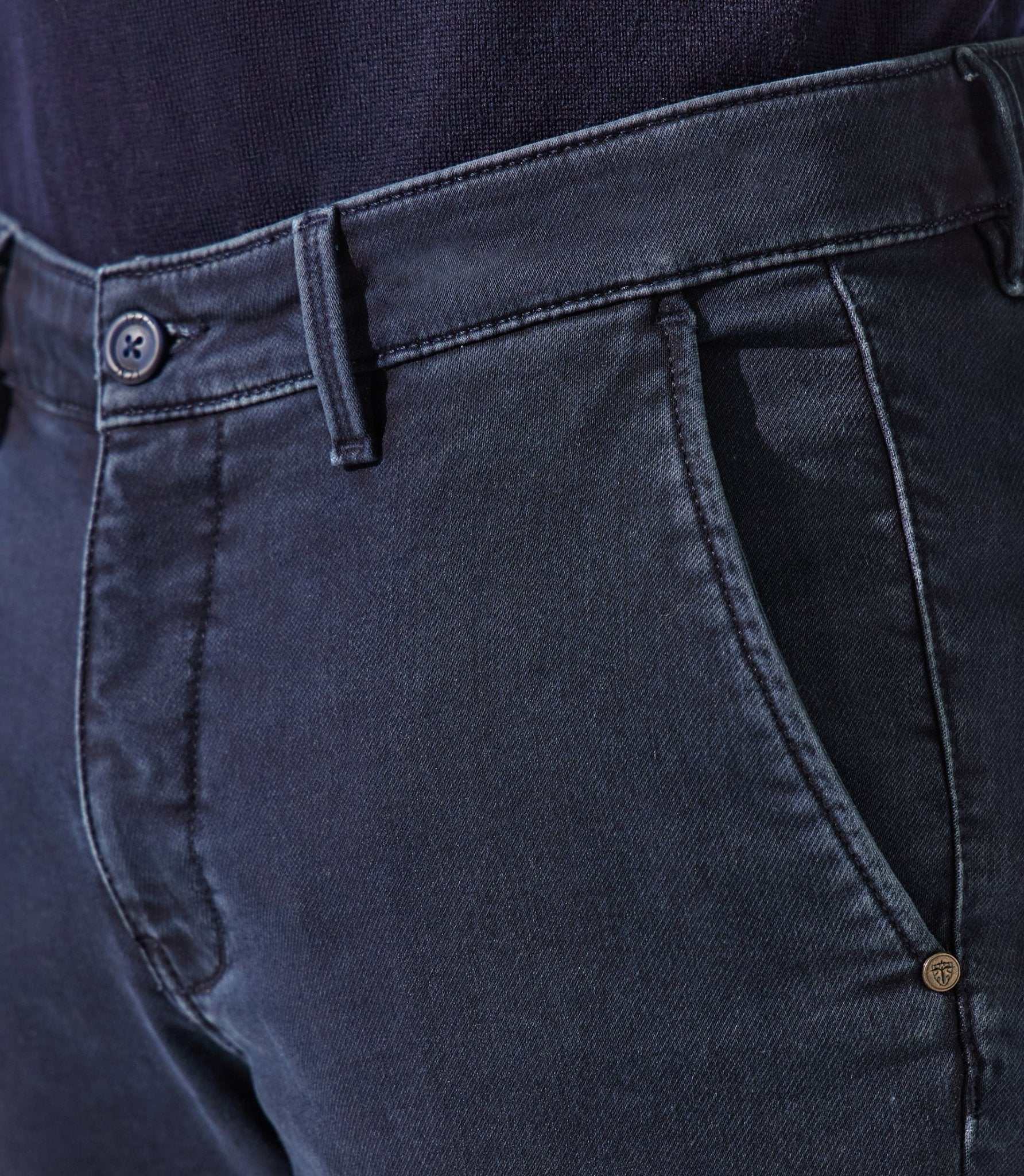 Pantalon chino marine VAILLEBT - Image 3