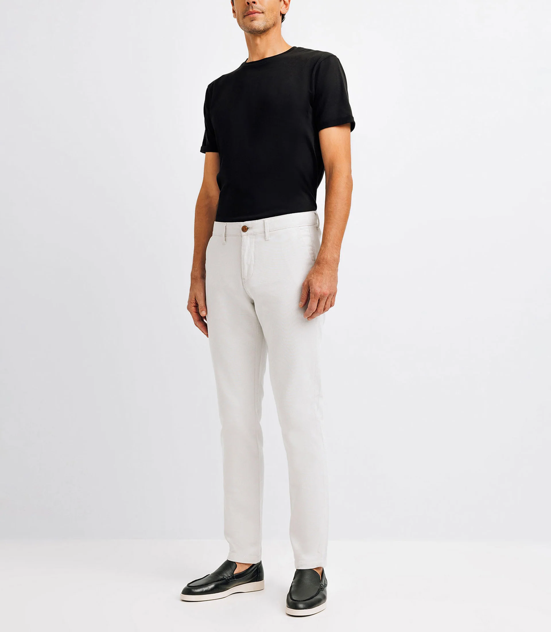 Pantalon casual beige clair