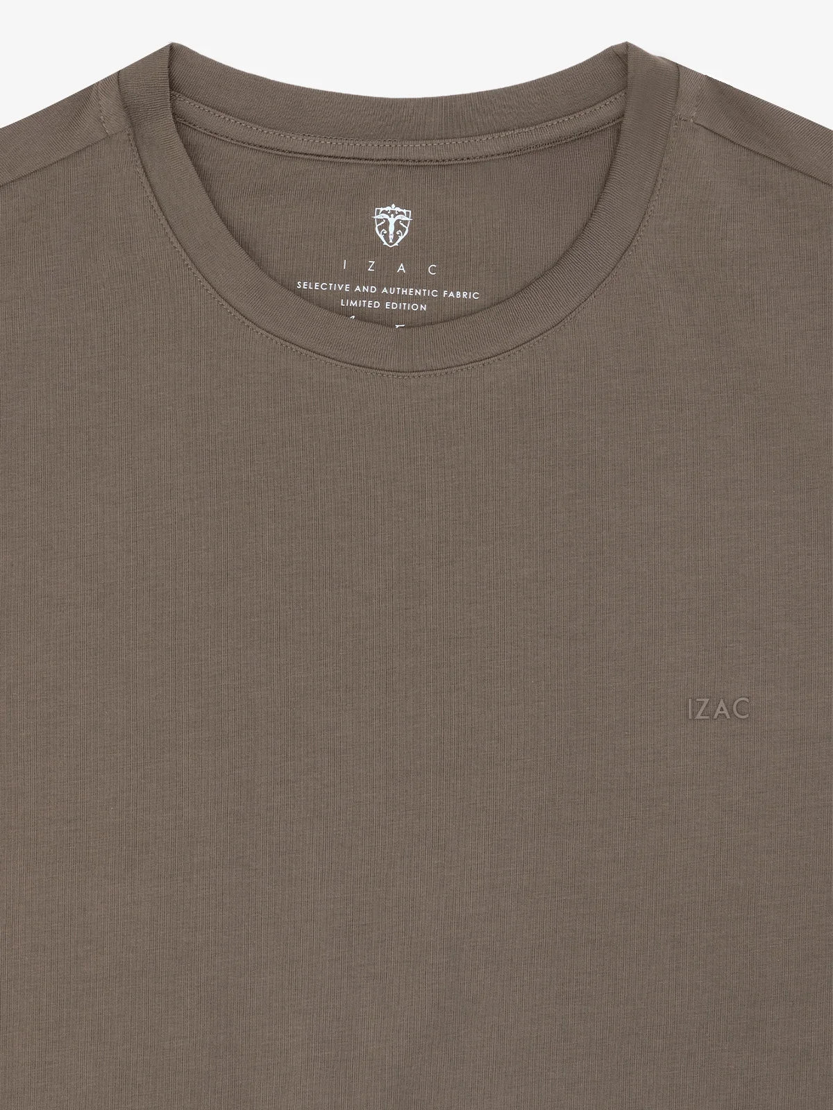 T-shirt col rond basique chatain - Image 2