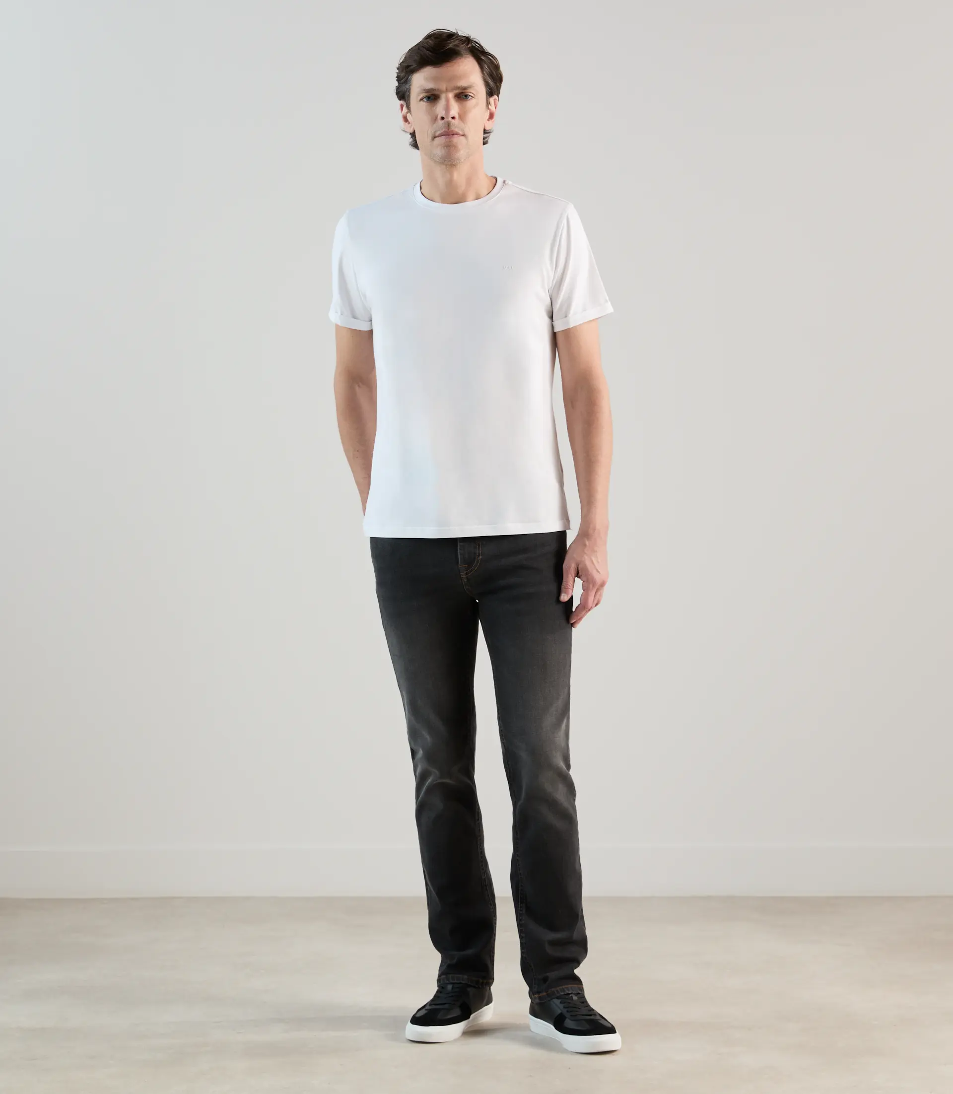 T-shirt col rond blanc - Image 3