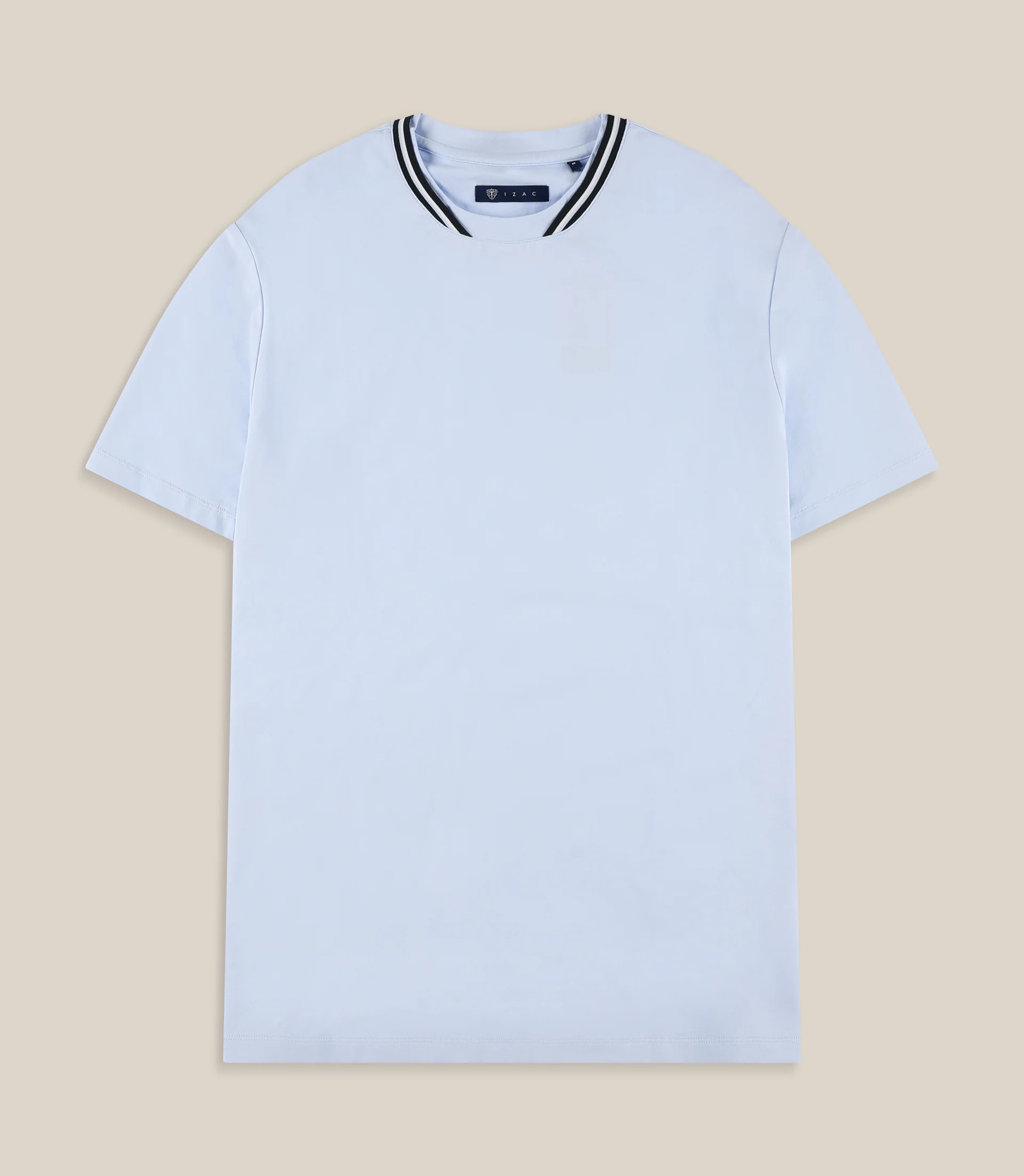 T-shirt col teddy ciel