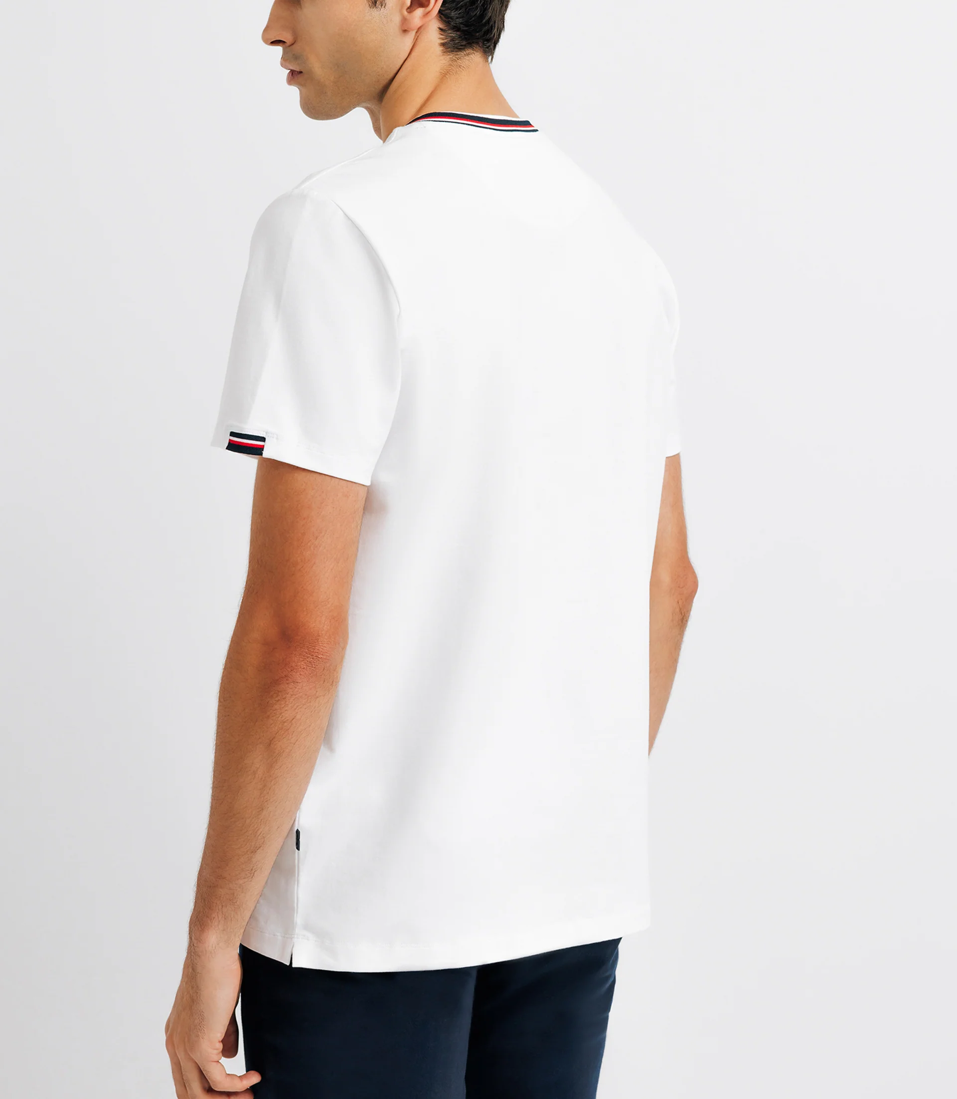 T-shirt col teddy blanc - Image 3