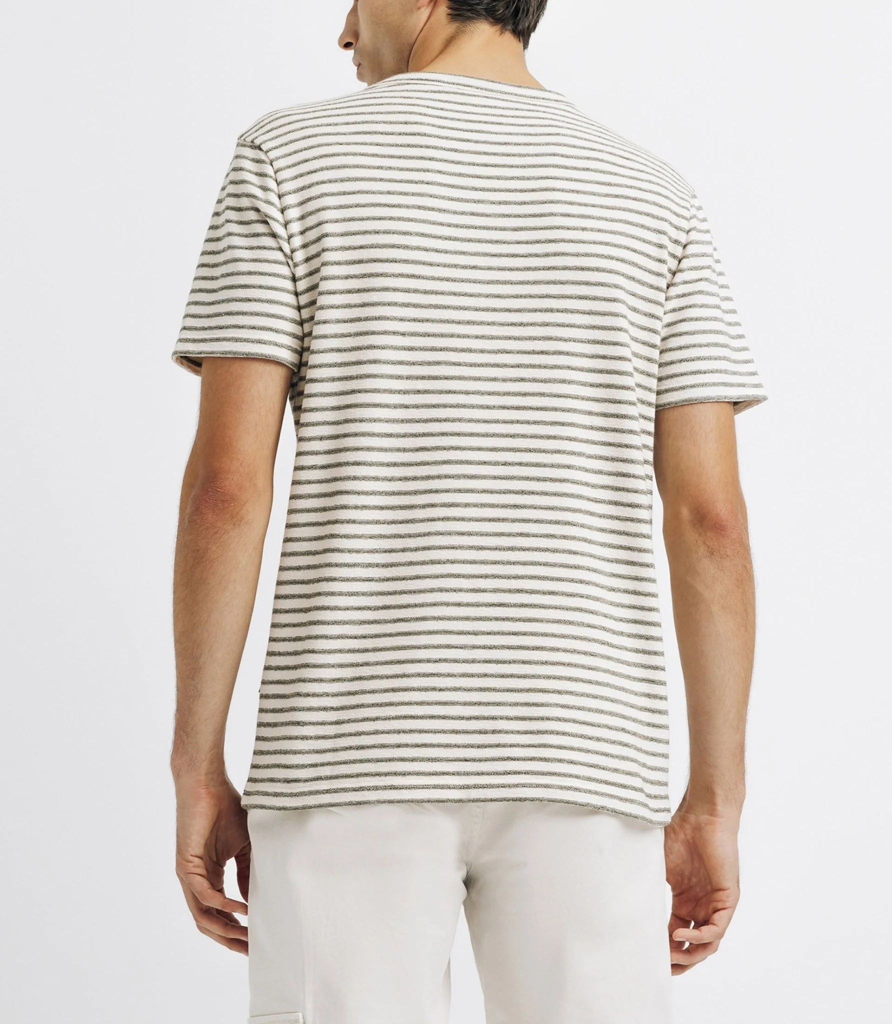 T-shirt rayé écru - Image 4