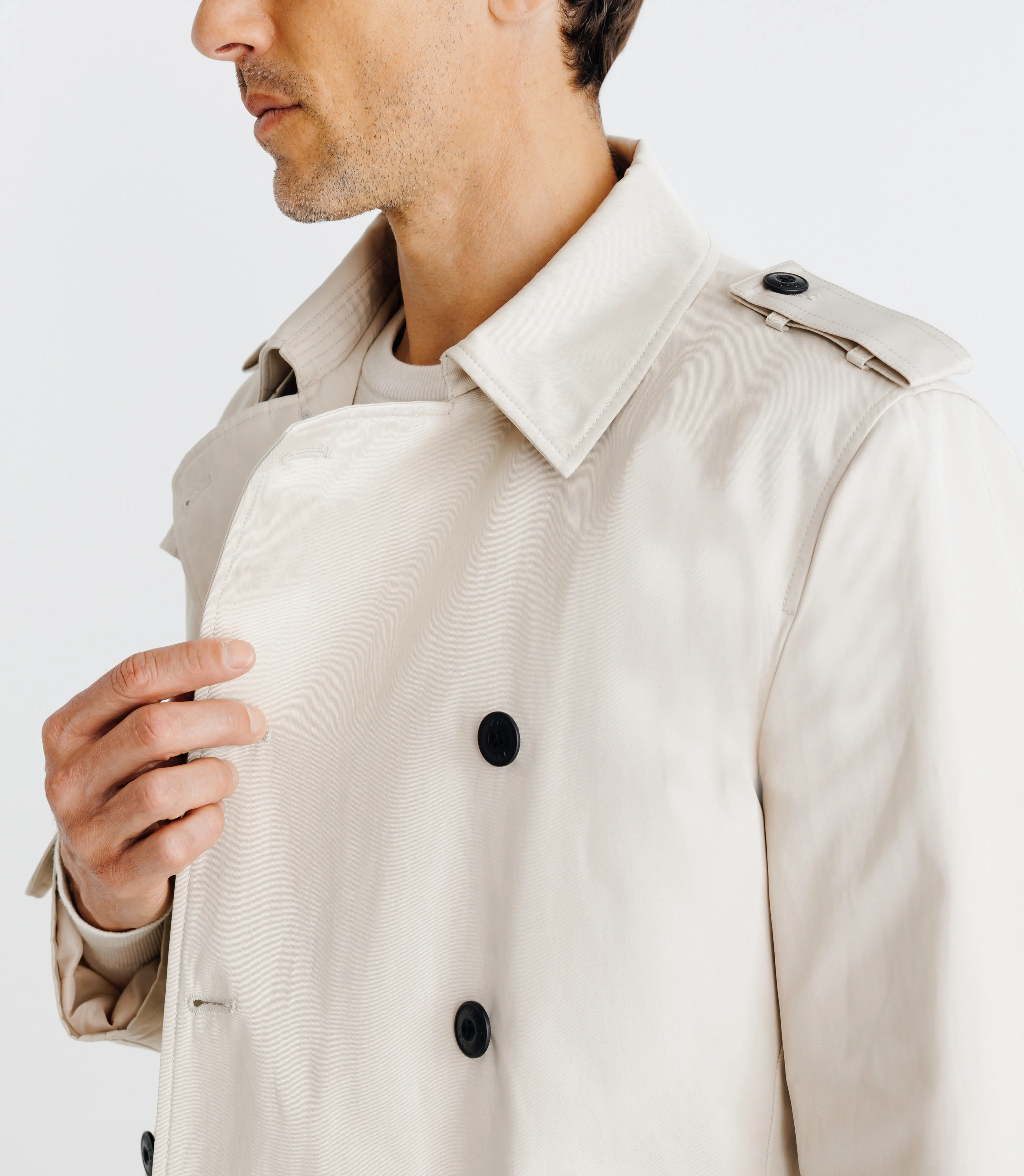 Manteau trench beige - Image 3