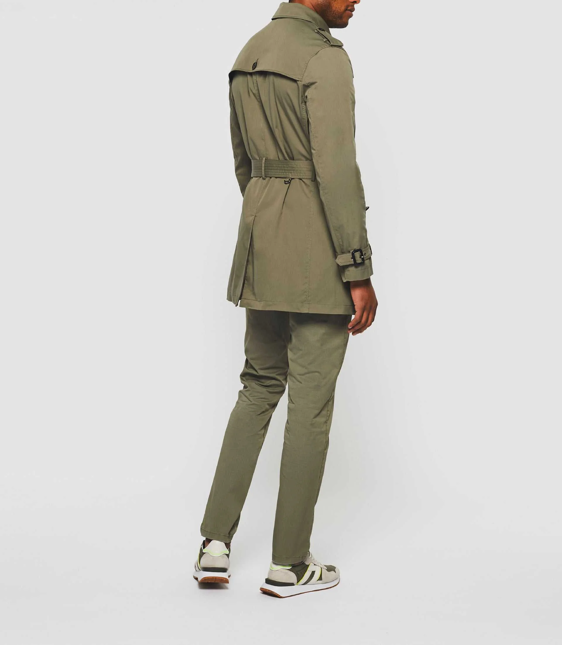 Trench croisé kaki "Hamilton" - Image 7