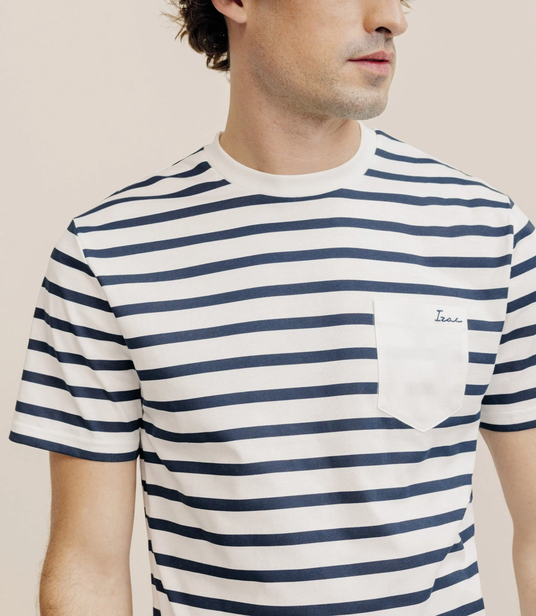 T-shirt marinière marine - Image 2