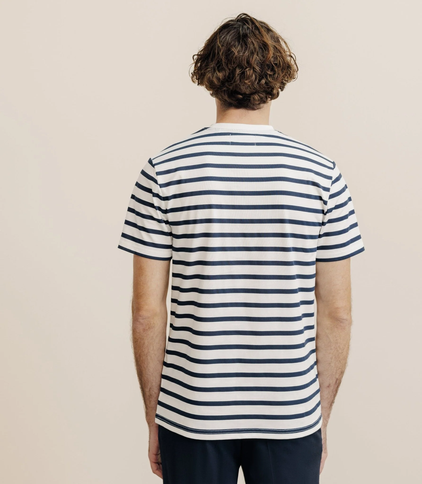 T-shirt marinière marine - Image 4