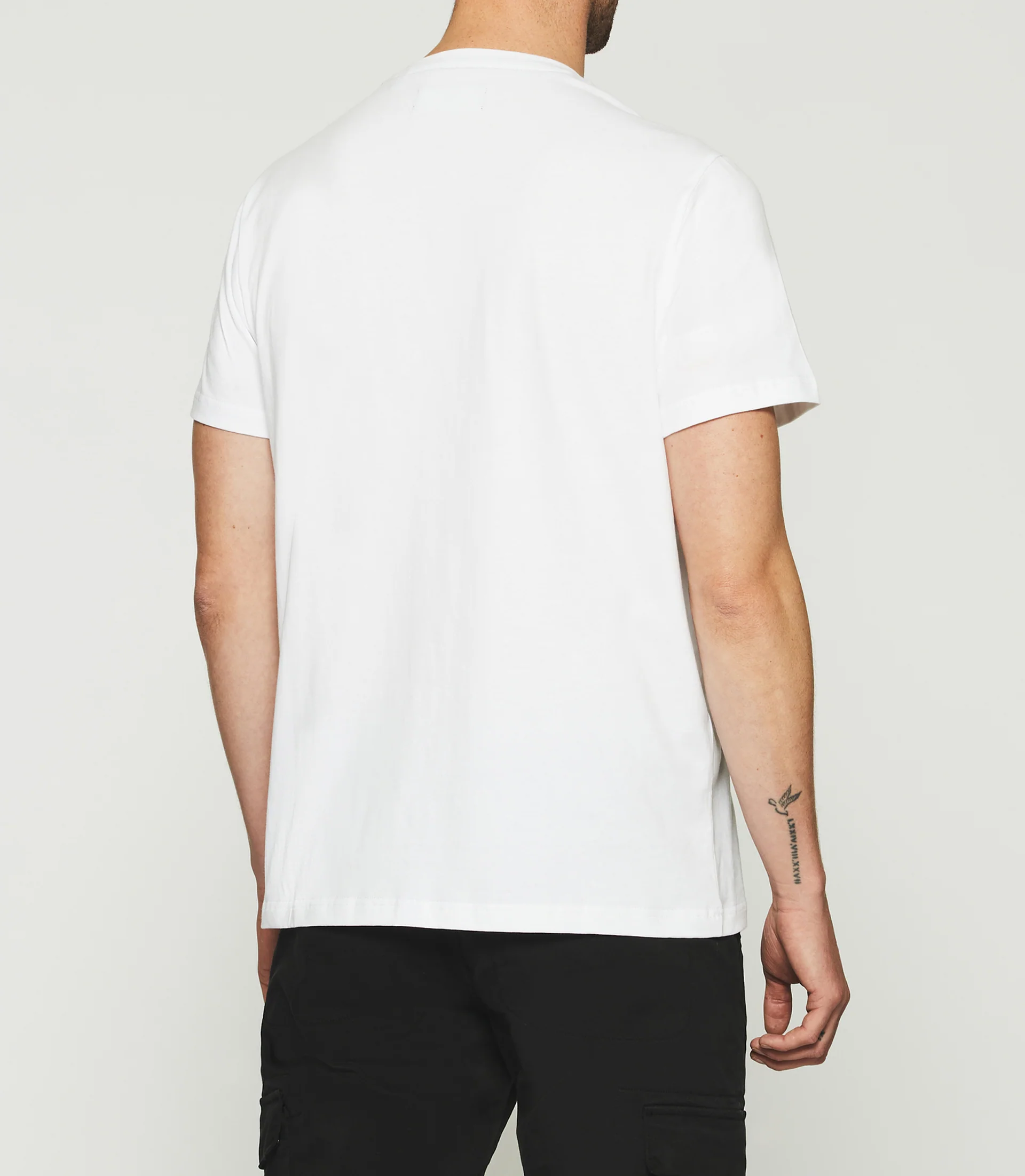 T-shirt Ă manches courtes uni blanc GABRIEL - Image 3
