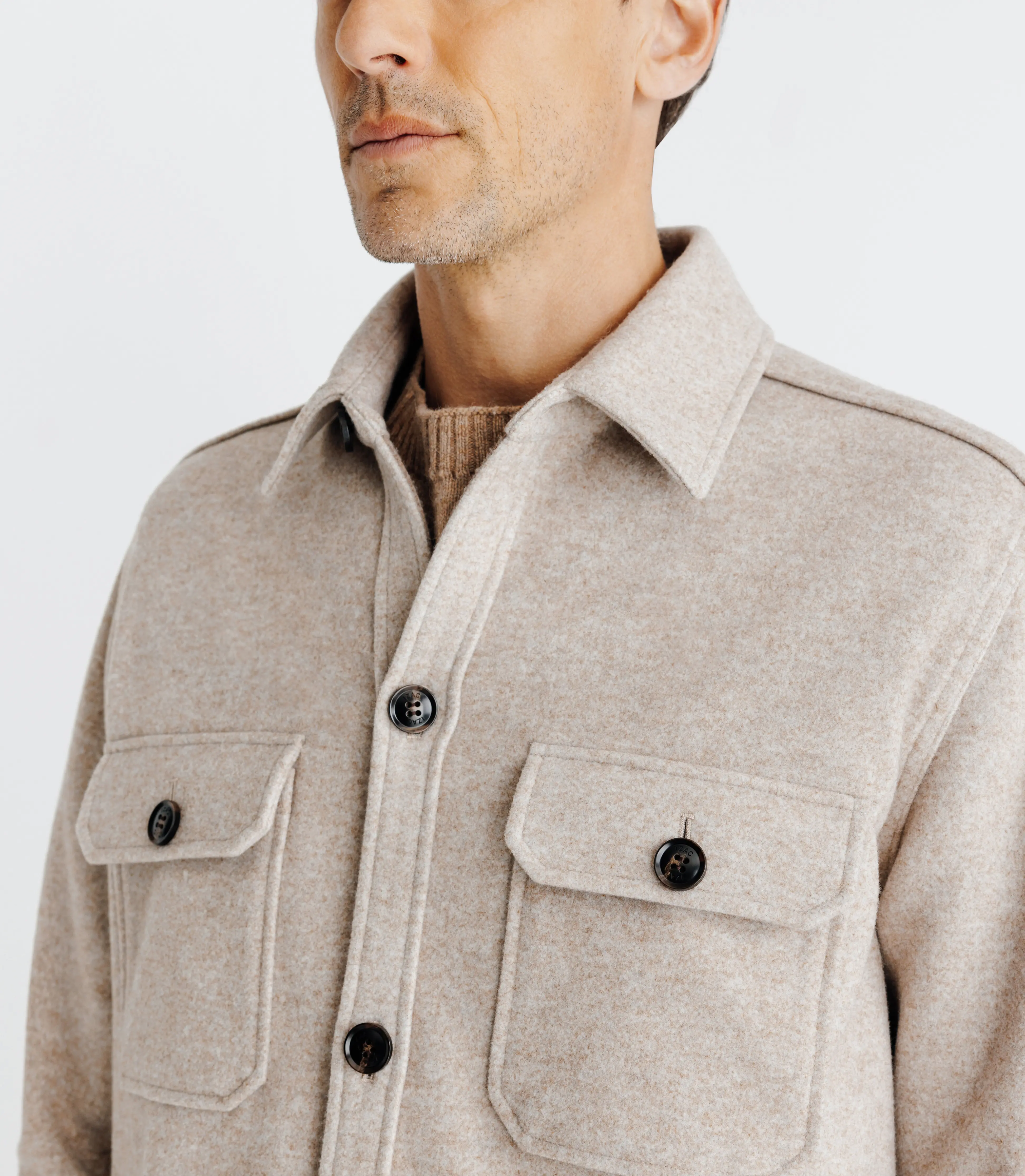 Veste avec poches beige - Image 2