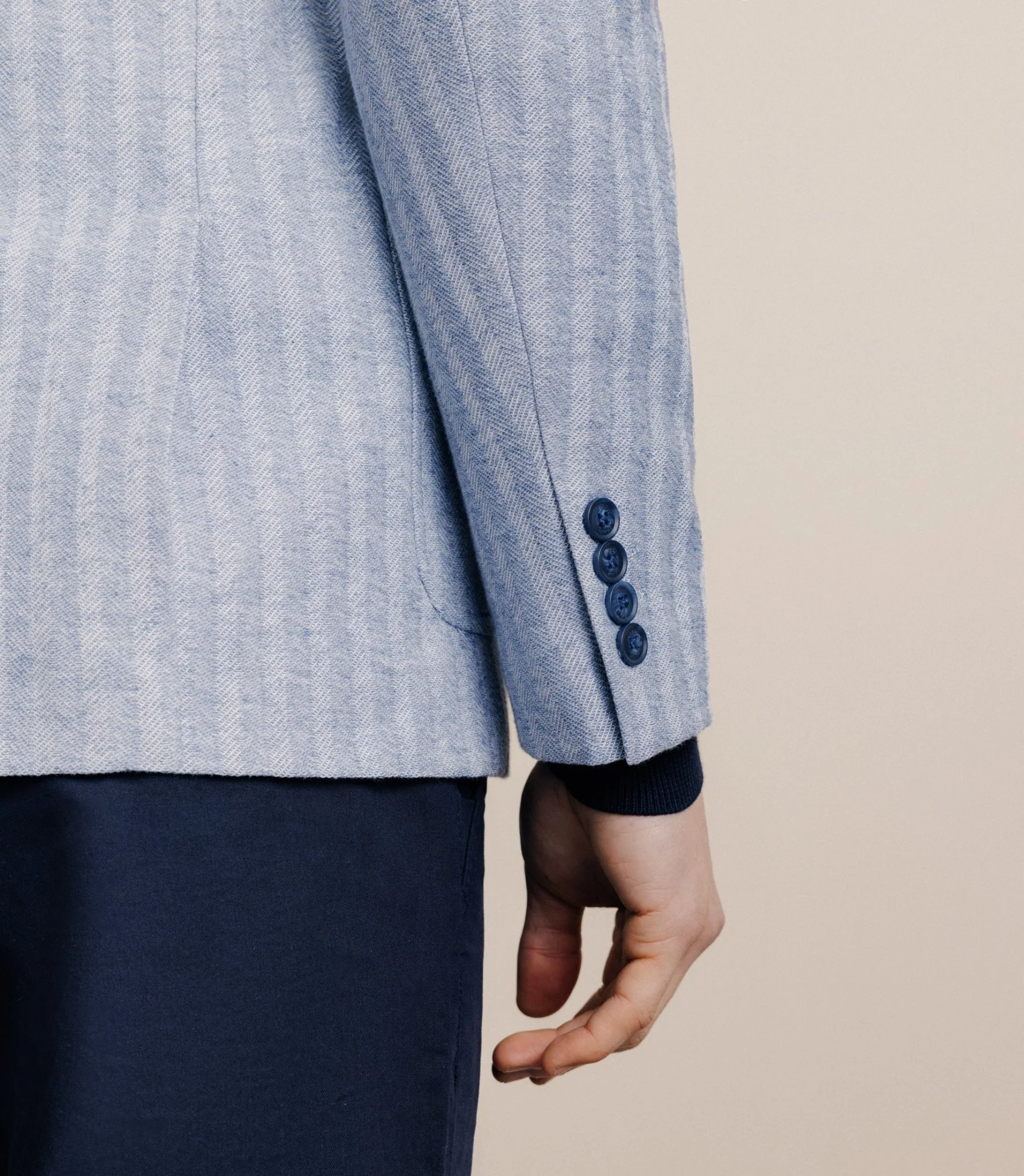 Veste casual bleu ciel - Image 4