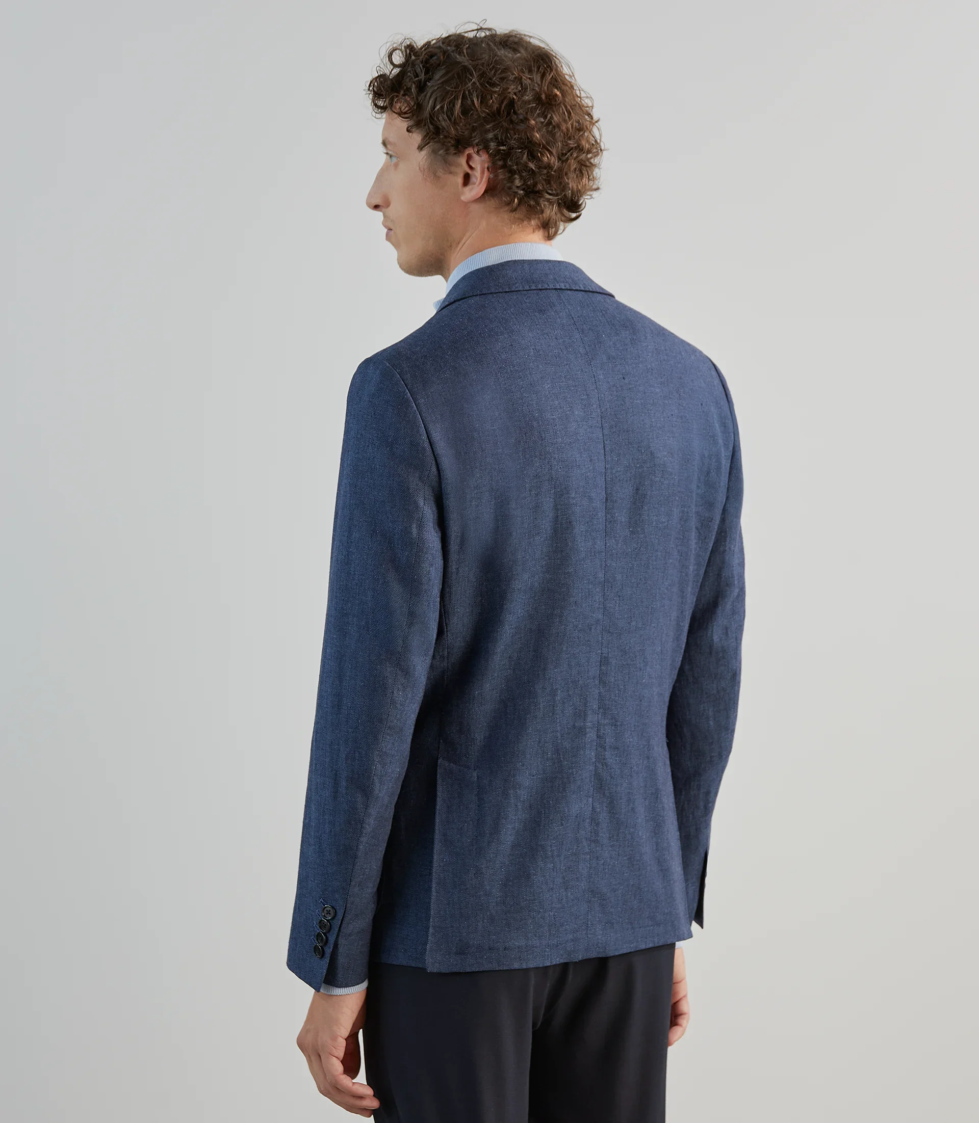 Veste casual bleu denim - Image 4