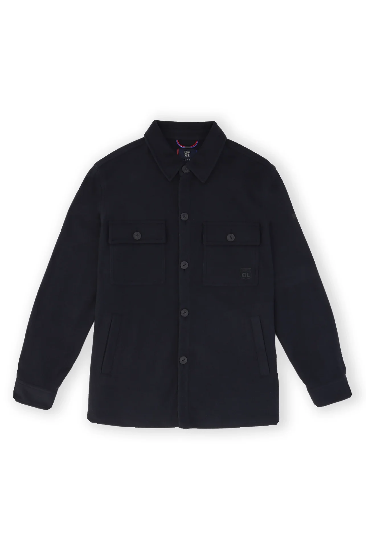 Veste casual col chemise marine