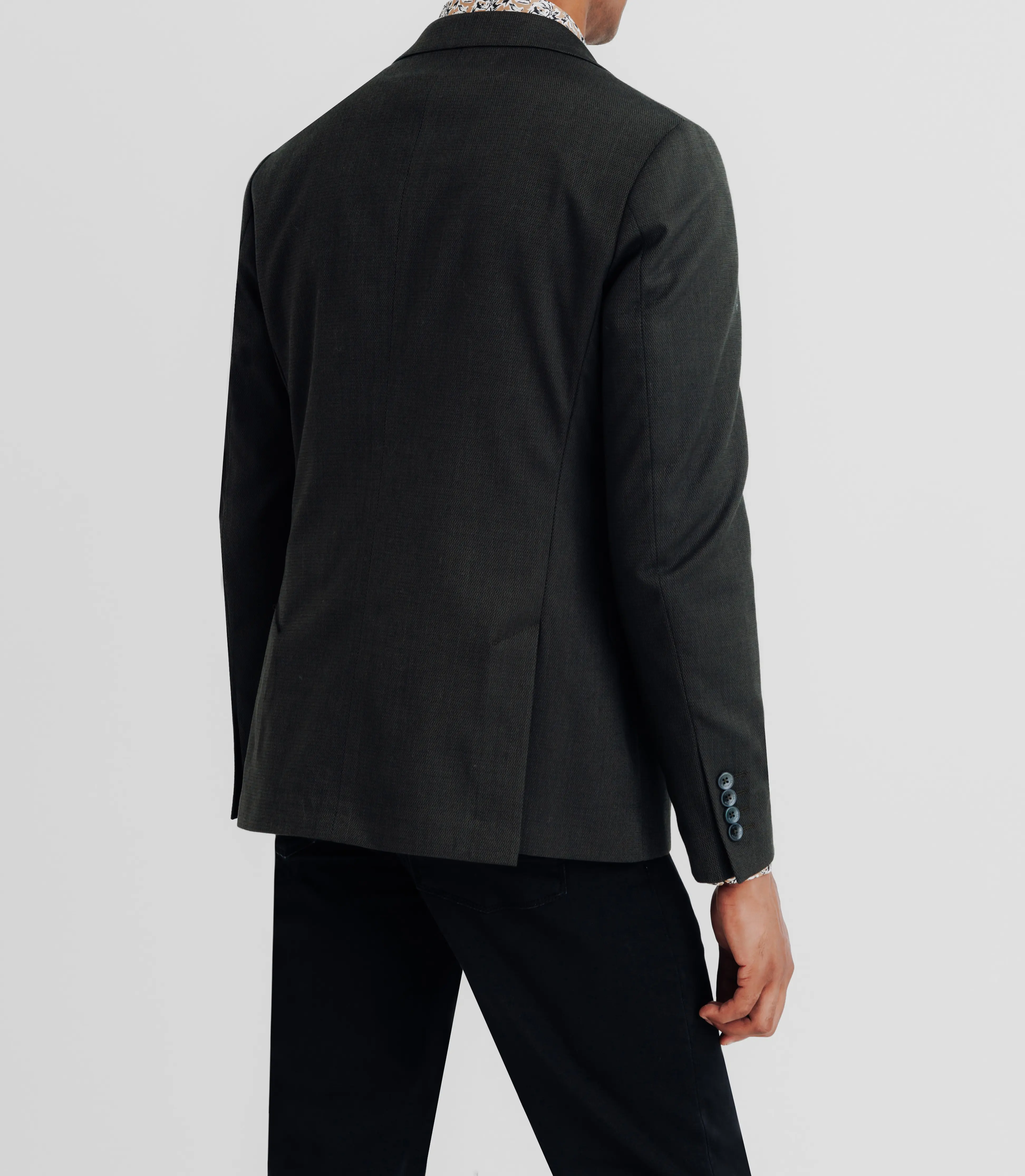 Veste casual 2 boutons kaki - Image 4
