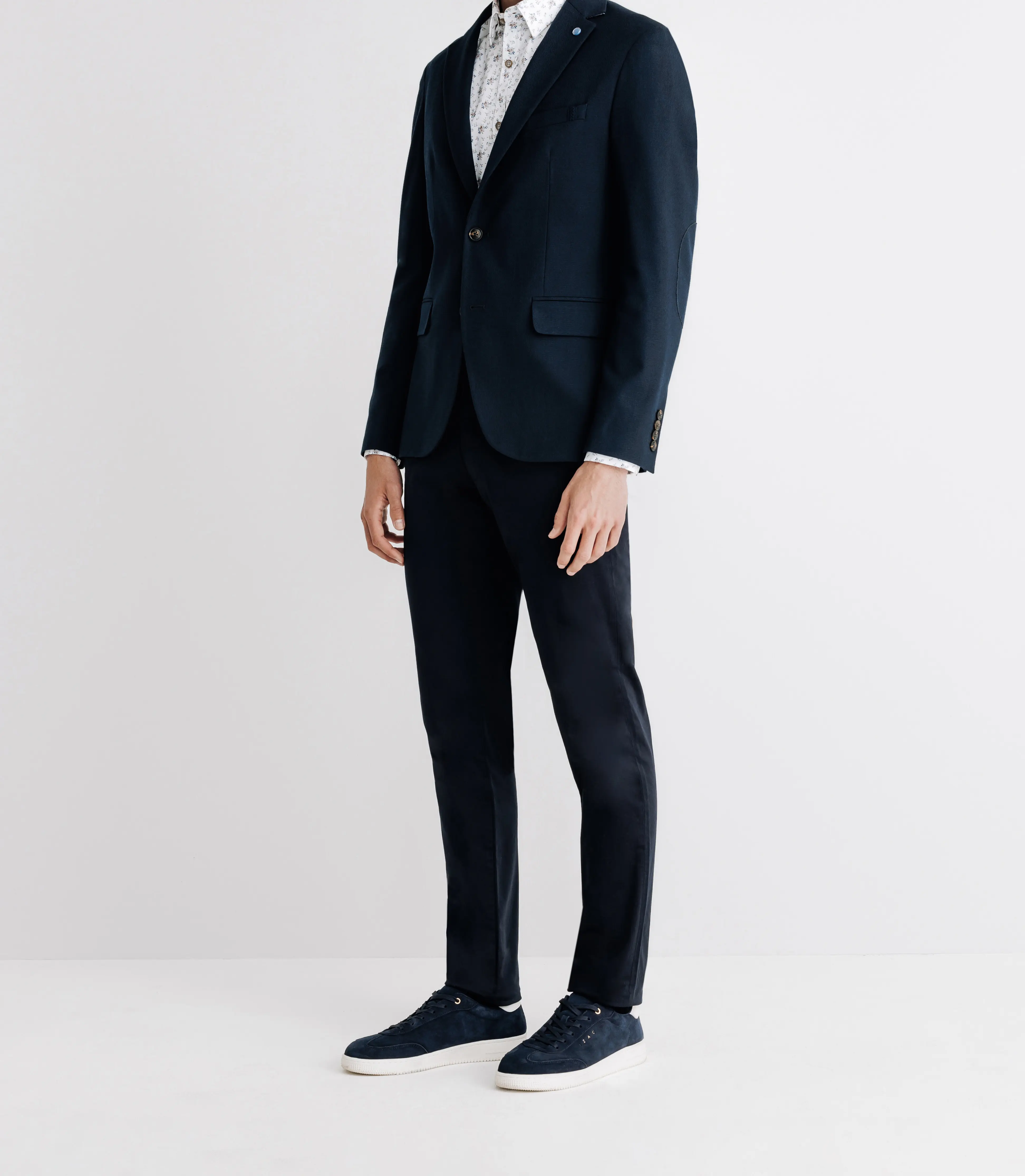 Veste casual 2 boutons marine - Image 8
