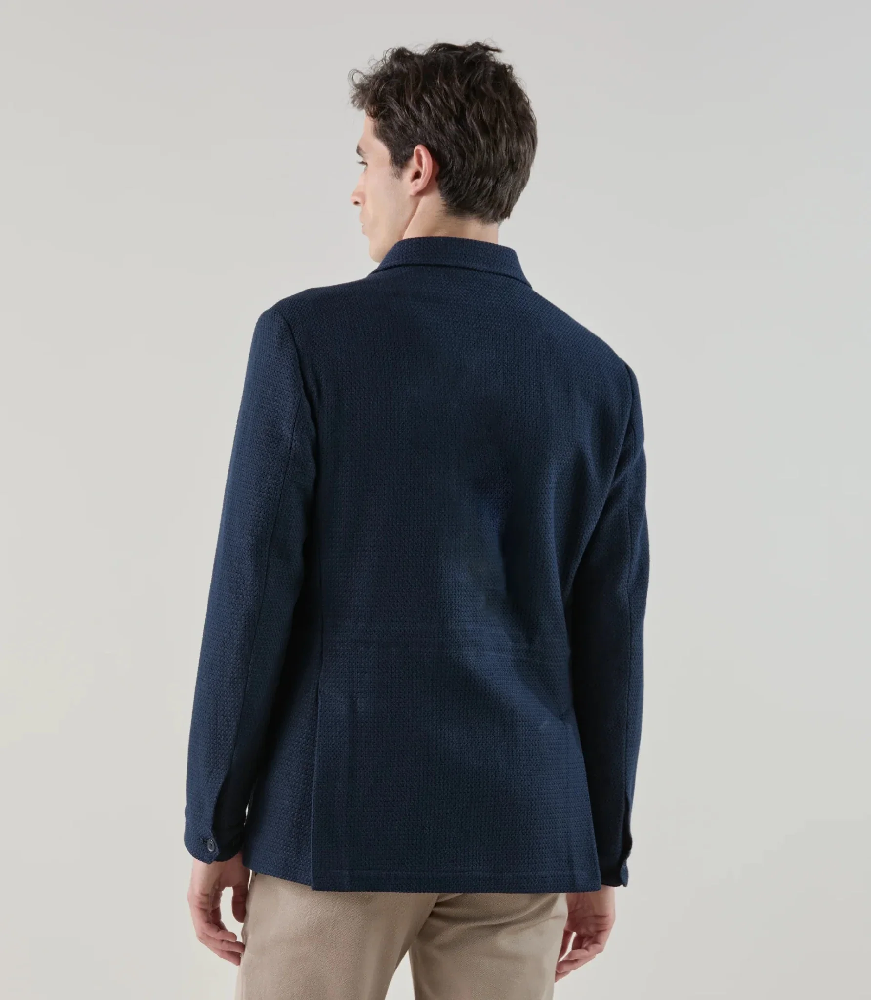 Veste casual saharienne marine - Image 3