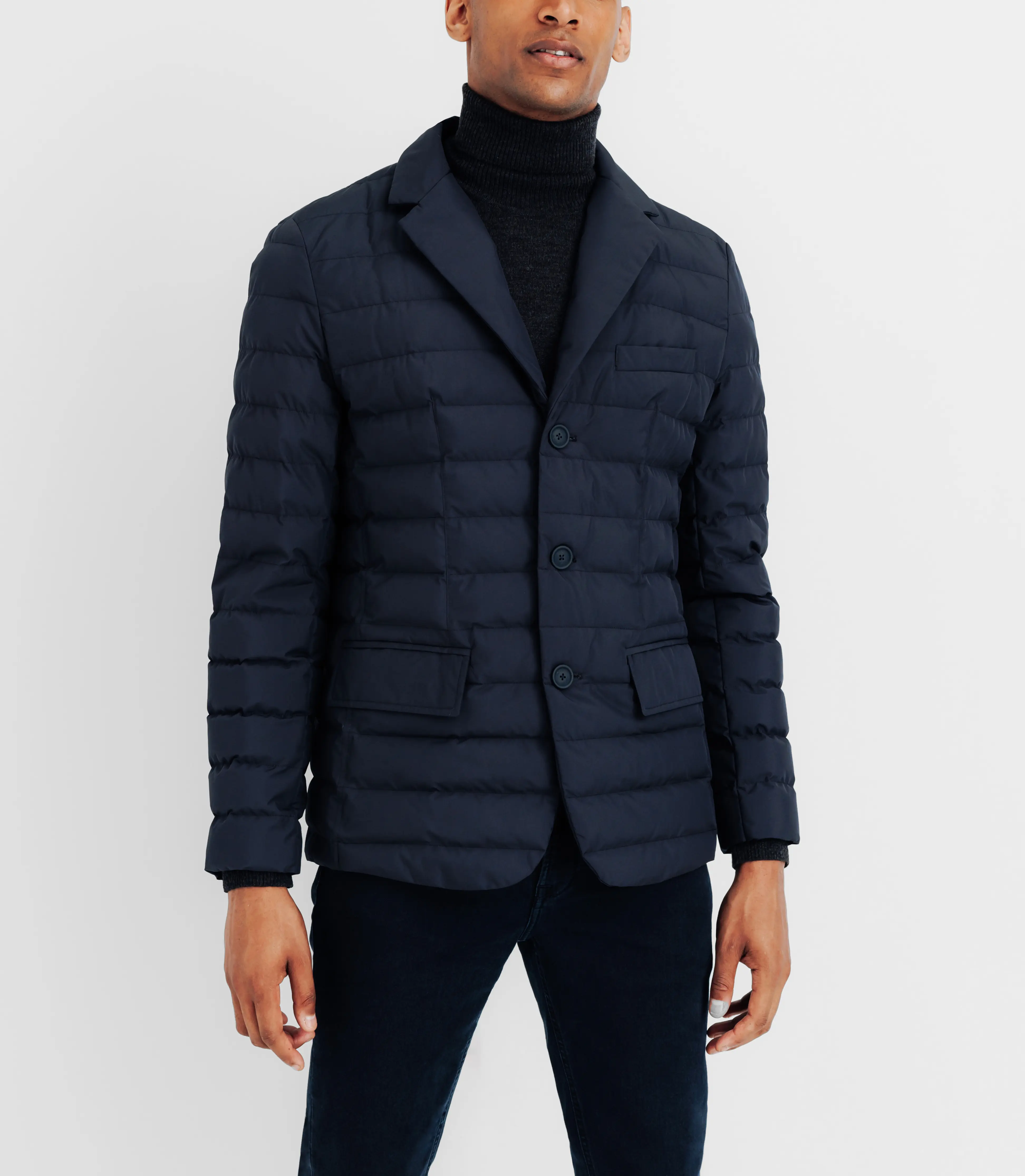 Veste doudoune marine - Image 2