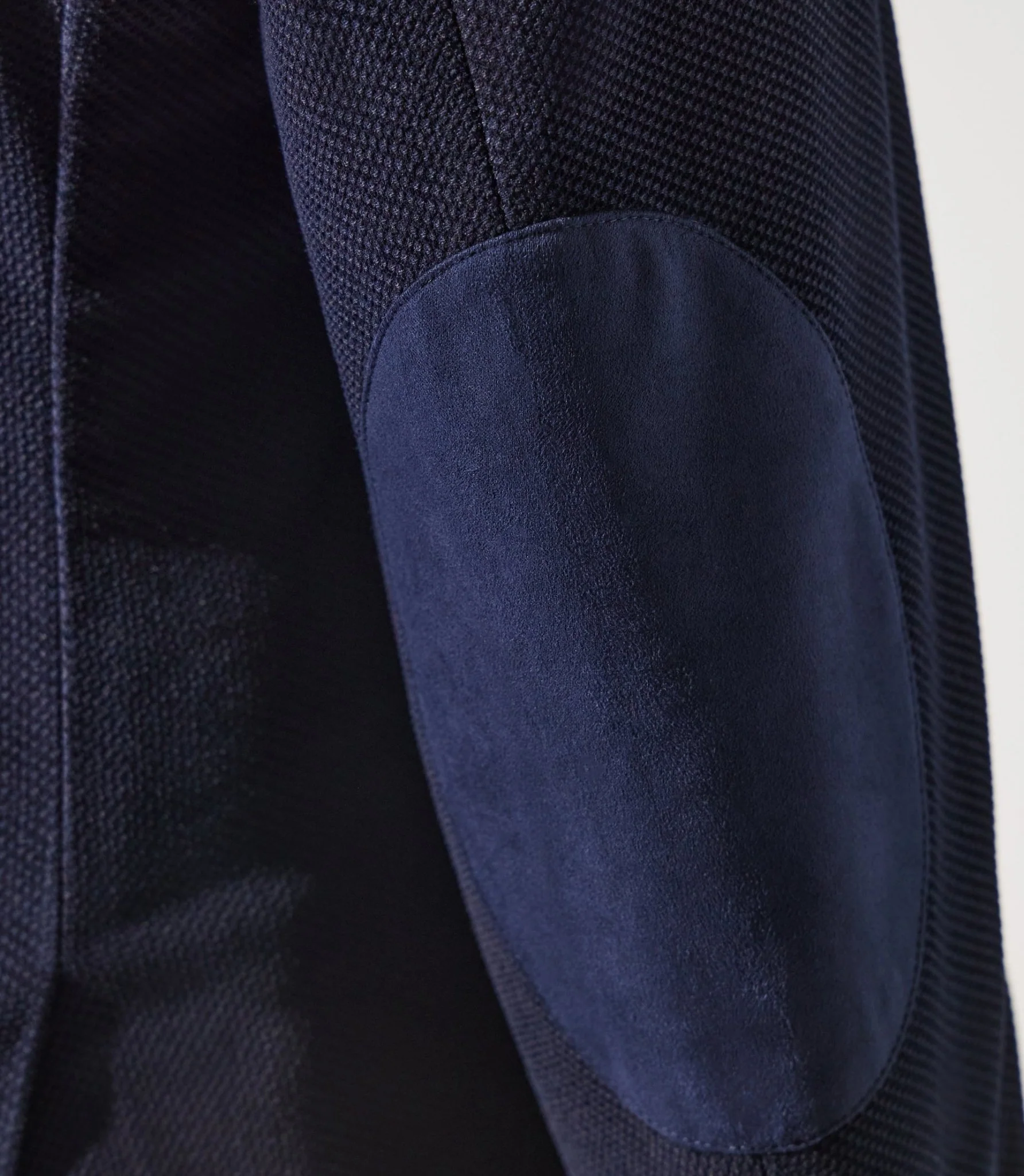 Veste en velours armuré marine - Image 4