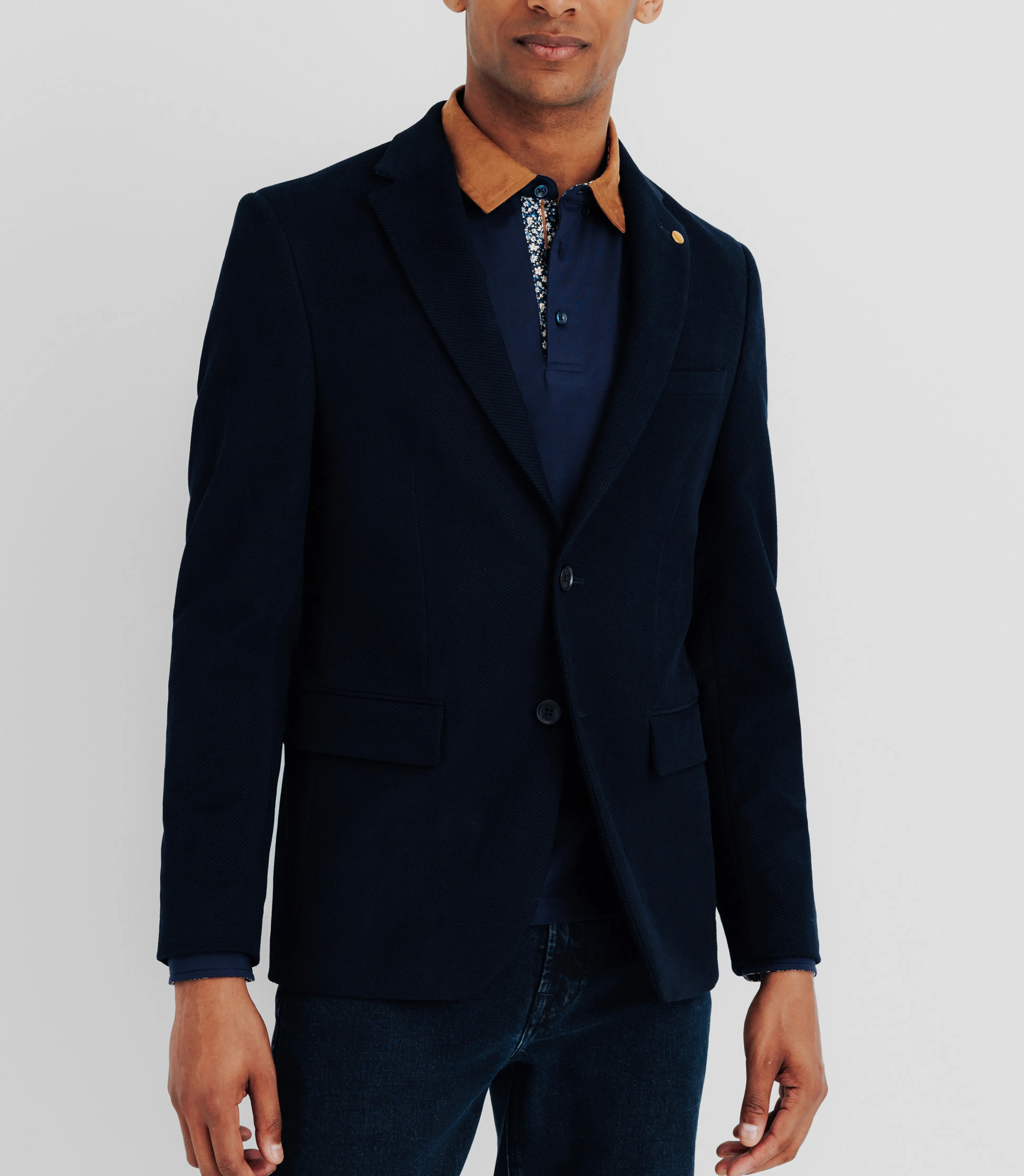 Veste en velours fantaisie marine - Image 2