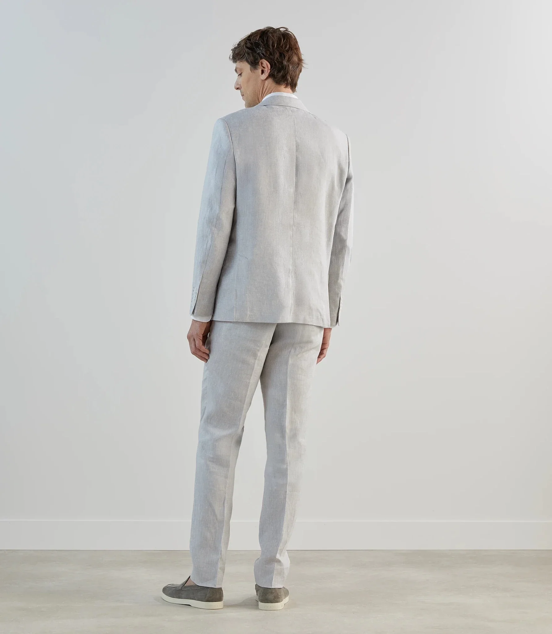 Veste ville 100% lin grise - Image 4
