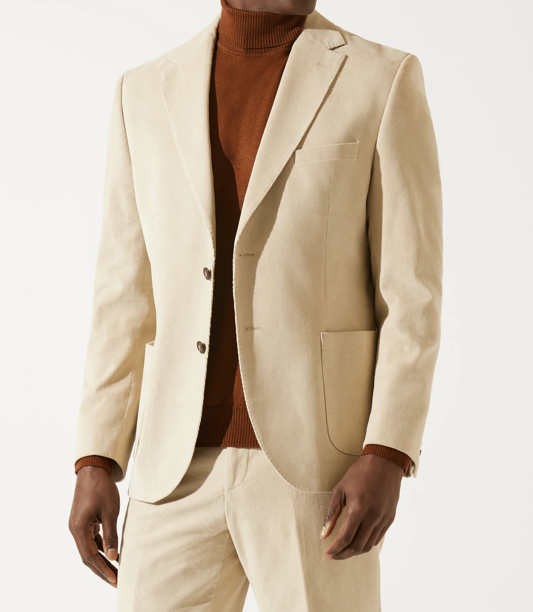 Veste ville séparable en velours beige SABLIER - Image 2