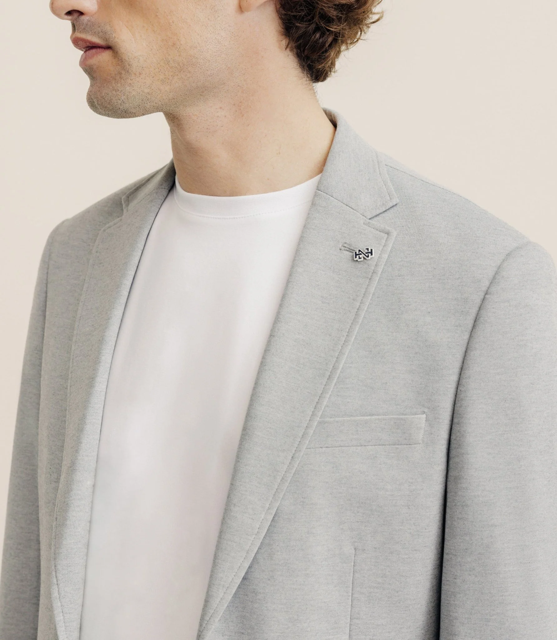 Veste en maille grise - Image 2