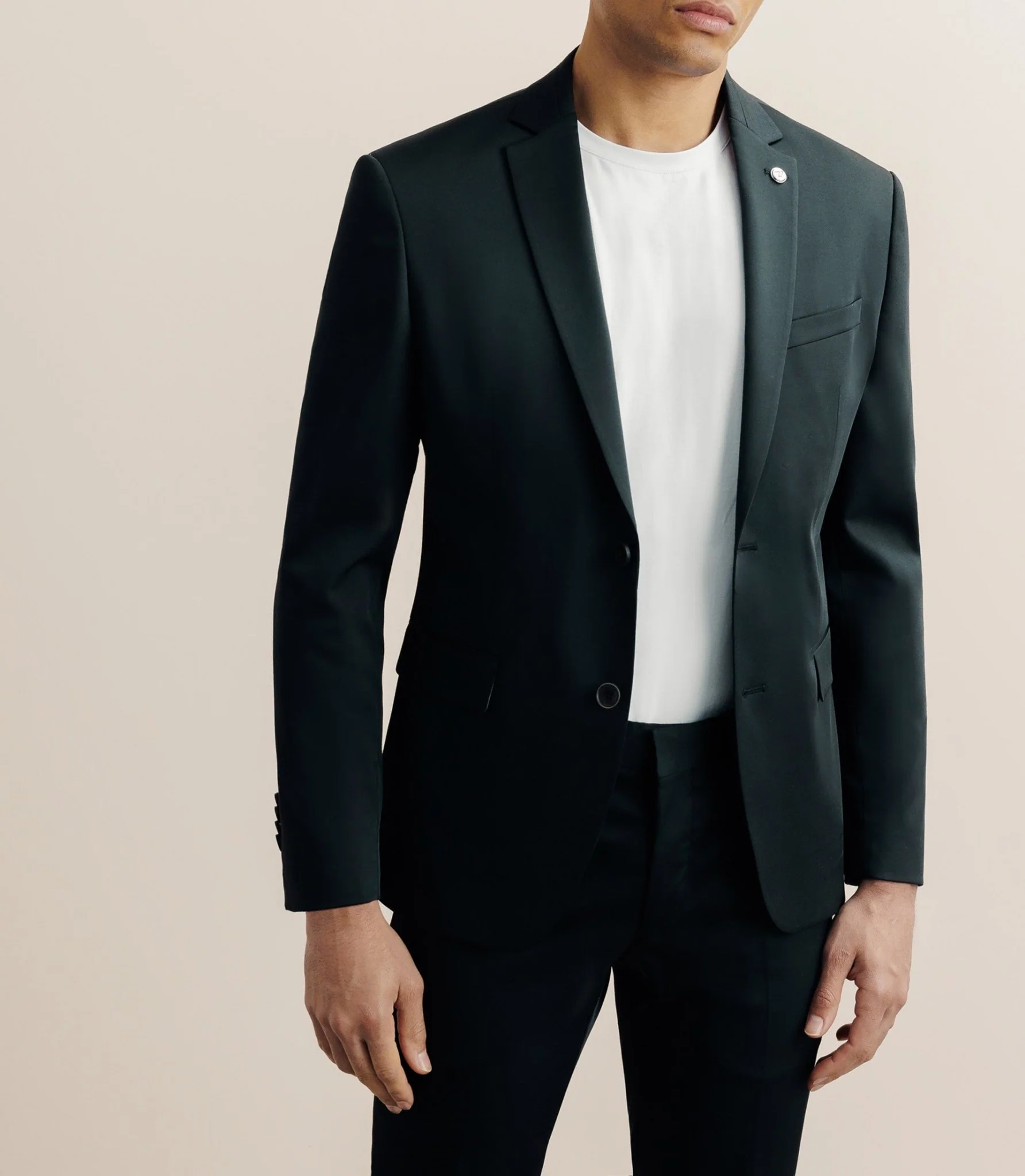 Veste ville en tissu technique noire - Image 5